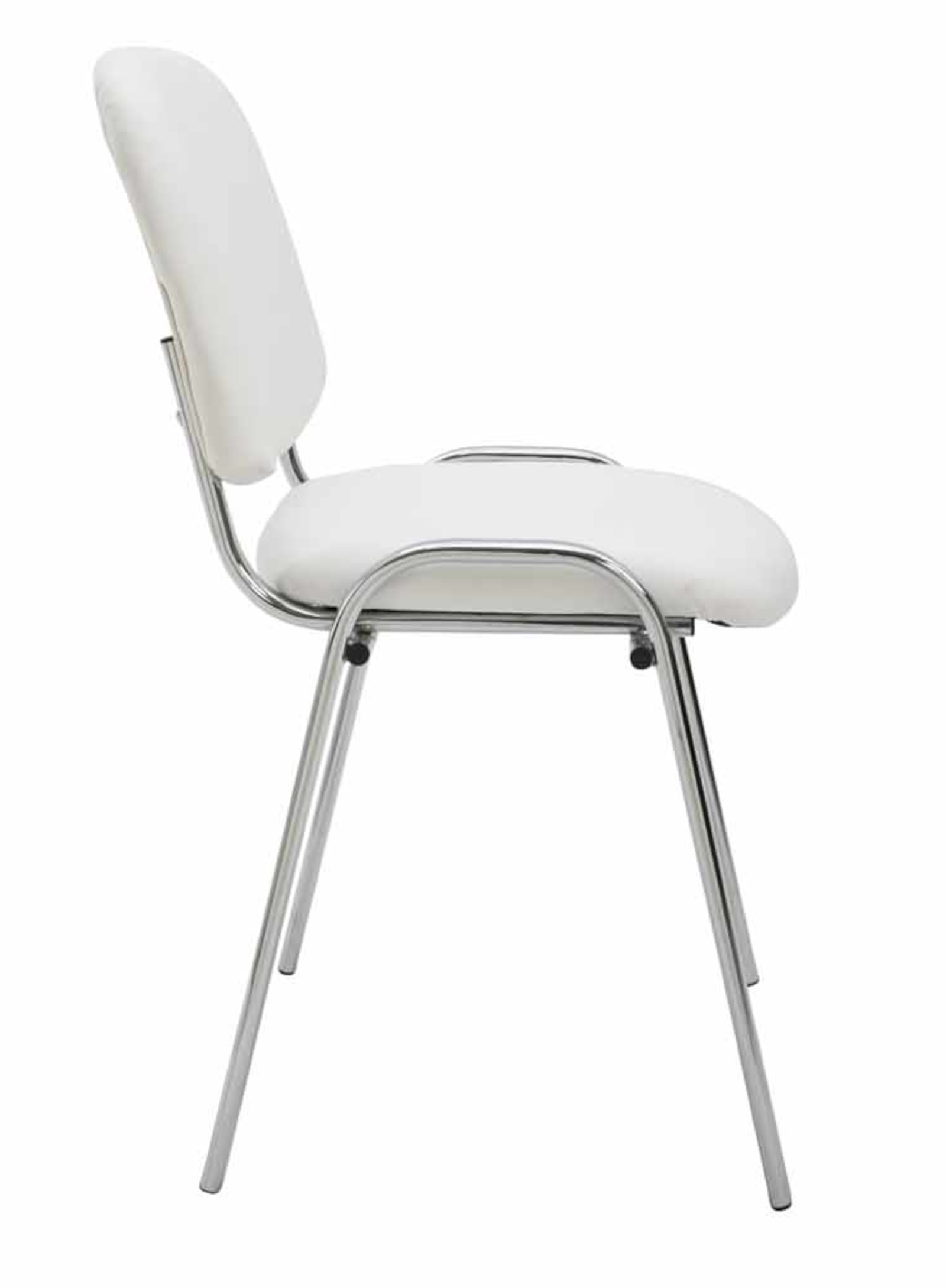 Set van 4 stoelen Ken Chroom Kunstleer