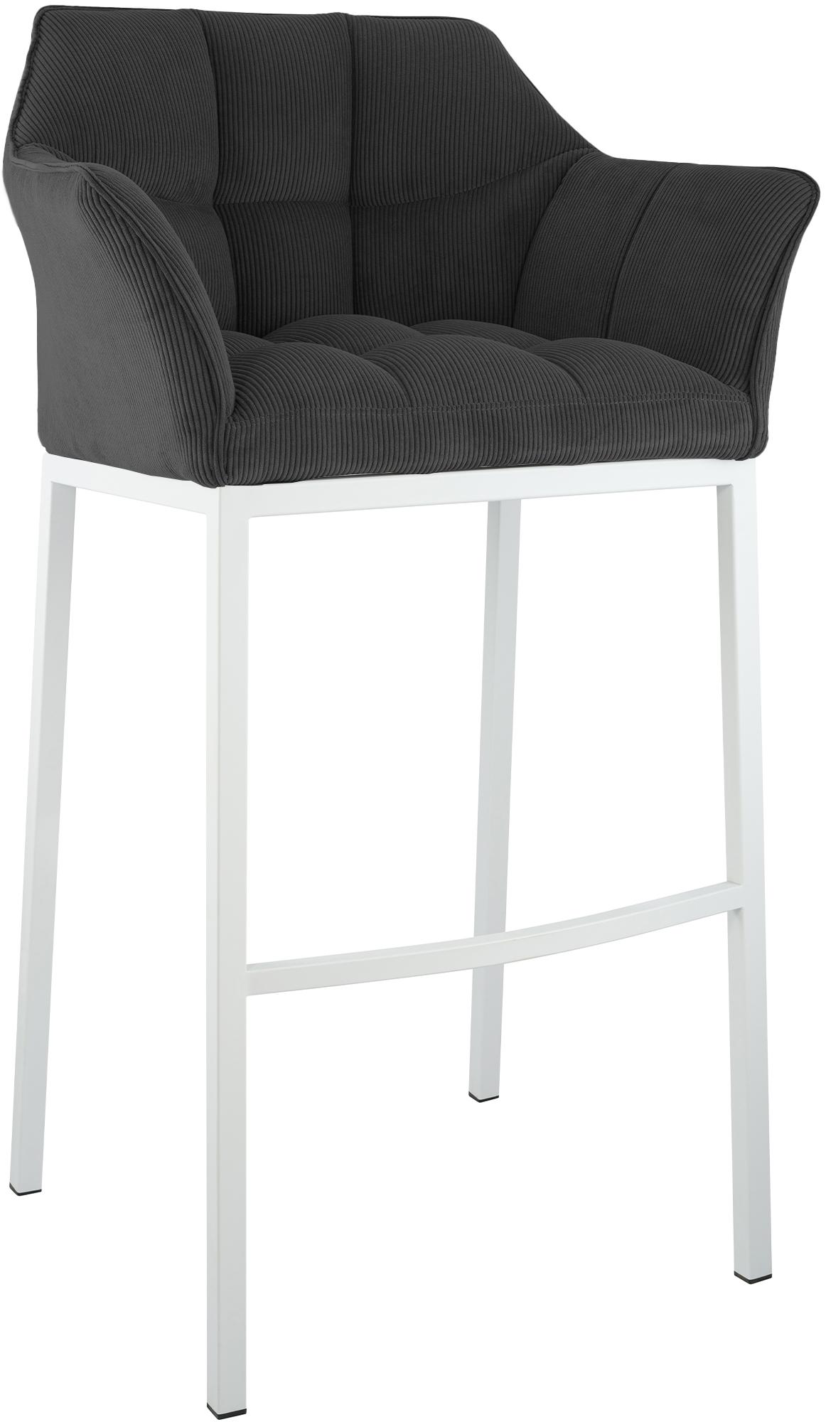 Barkruk Damaso Cord met Vierpootsframe