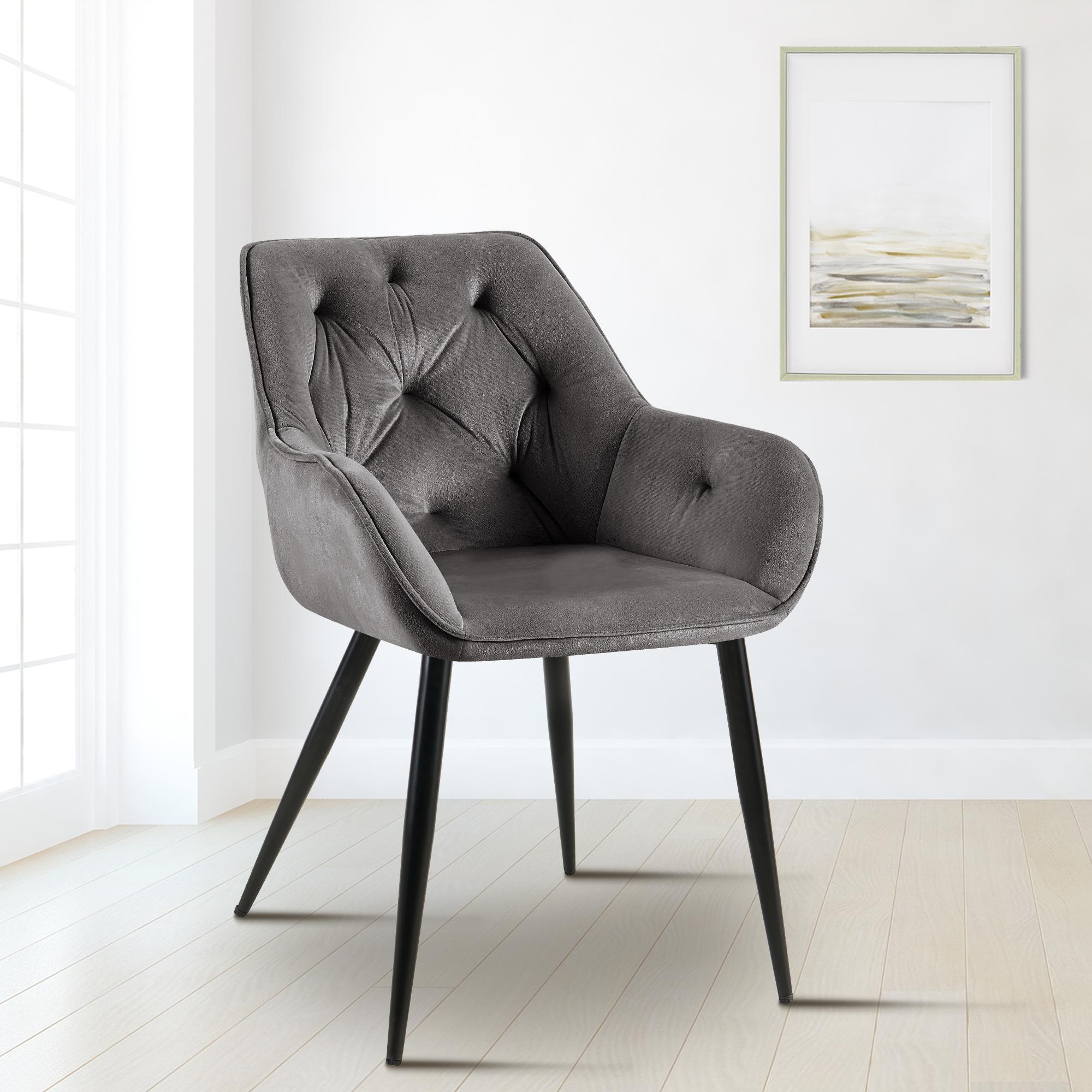 Eetkamerstoel Cassis met fluwelen bekleding