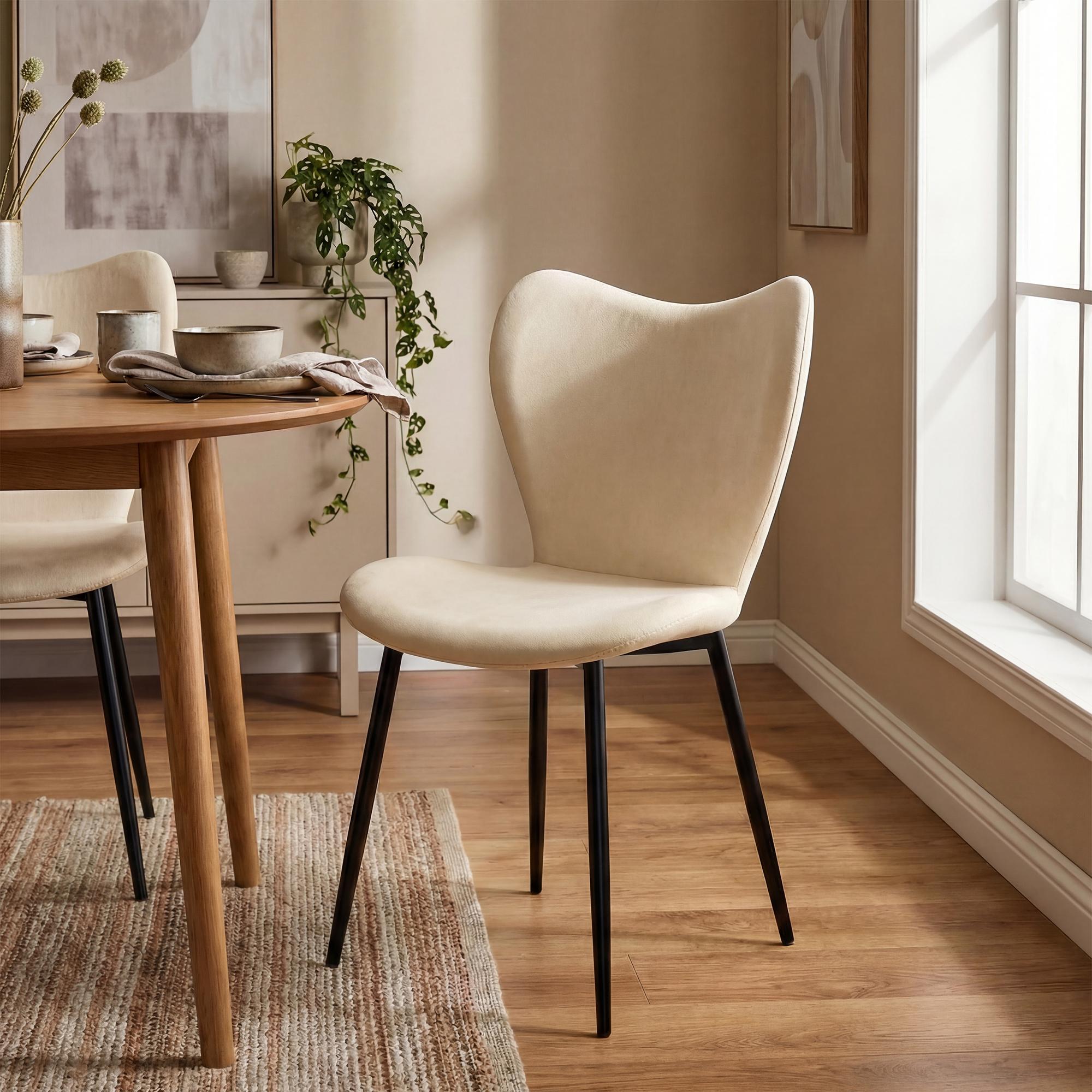 2-delige set eetkamerstoelen Maika