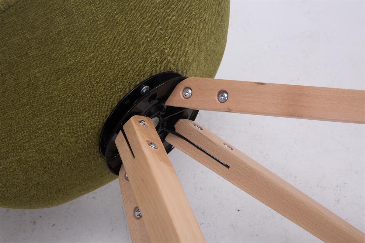 Eetkamerstoel Troyes vierkant frame Stof