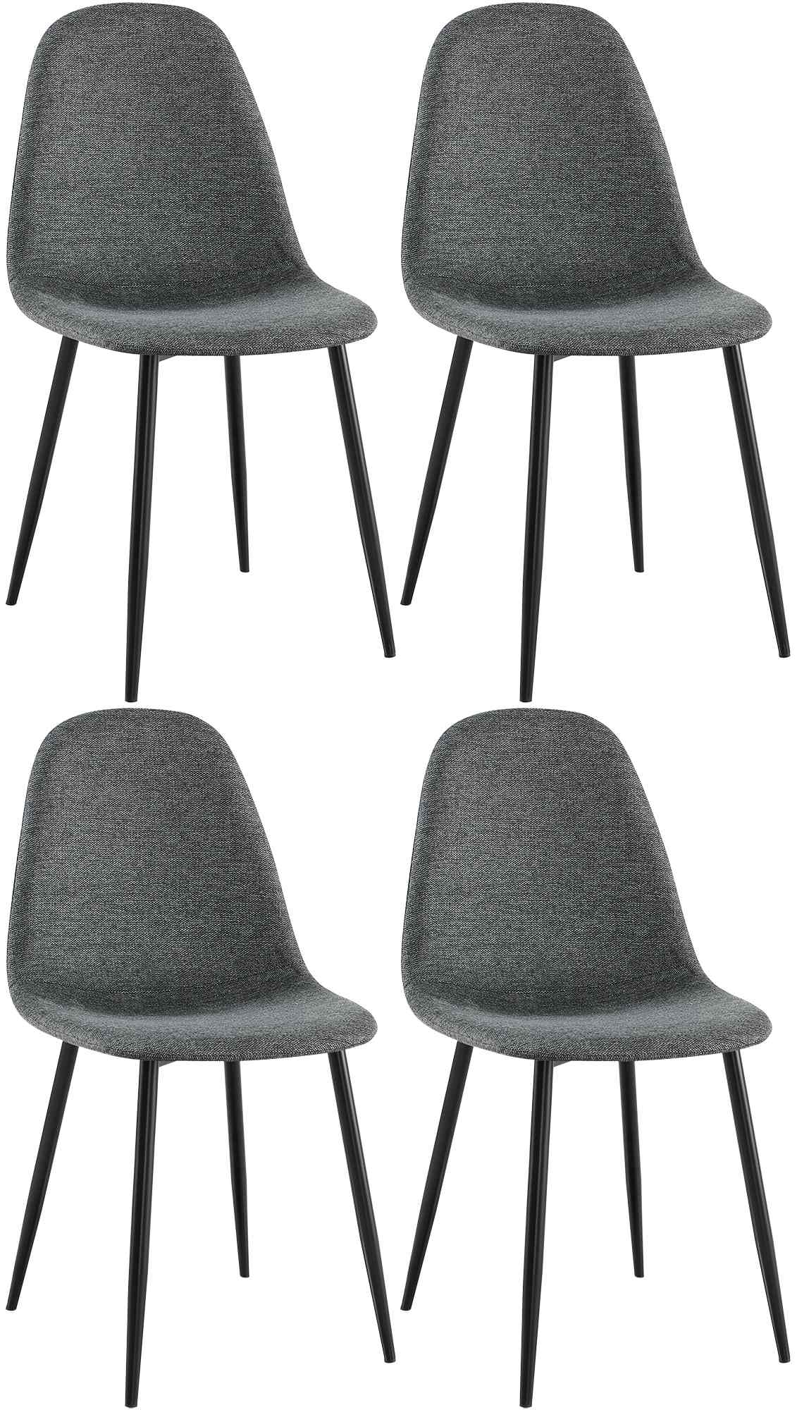 4-delige set eetkamerstoelen Napier