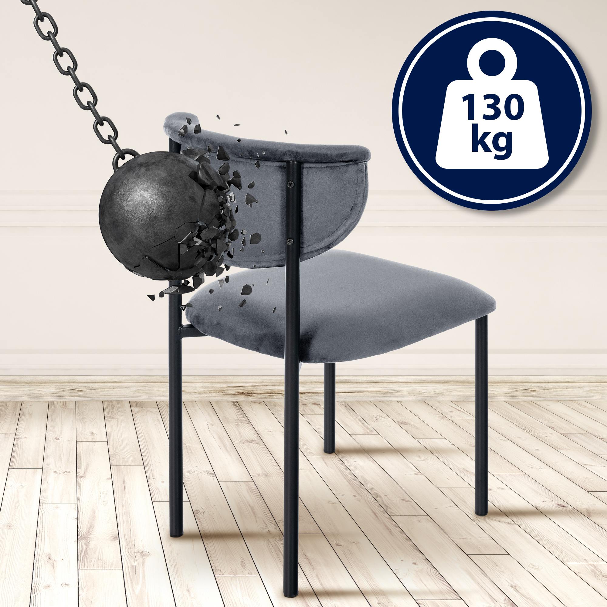 Eetkamerstoel Gambell fluweel