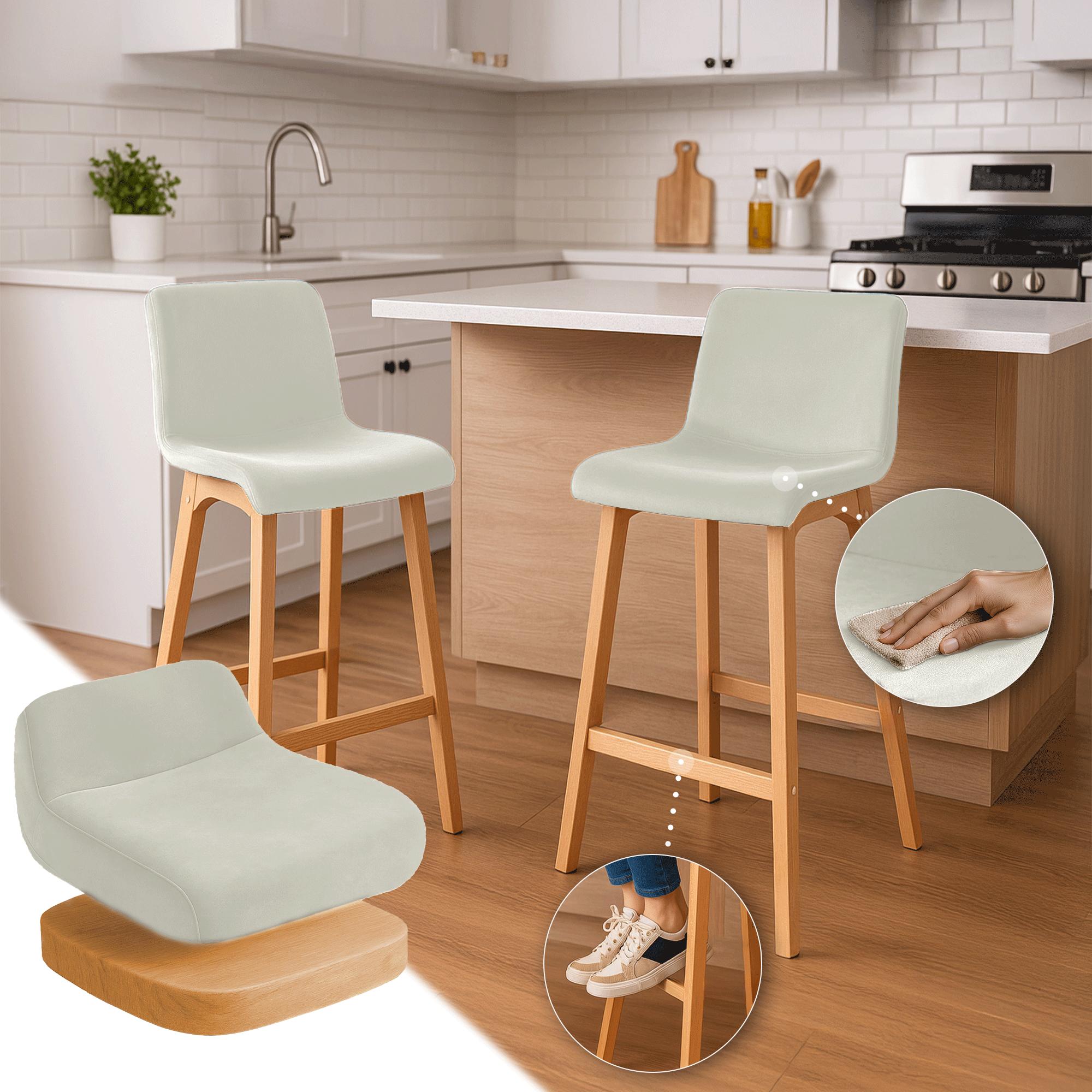 Barkruk Hover Fluweel Vierpoots frame Natura