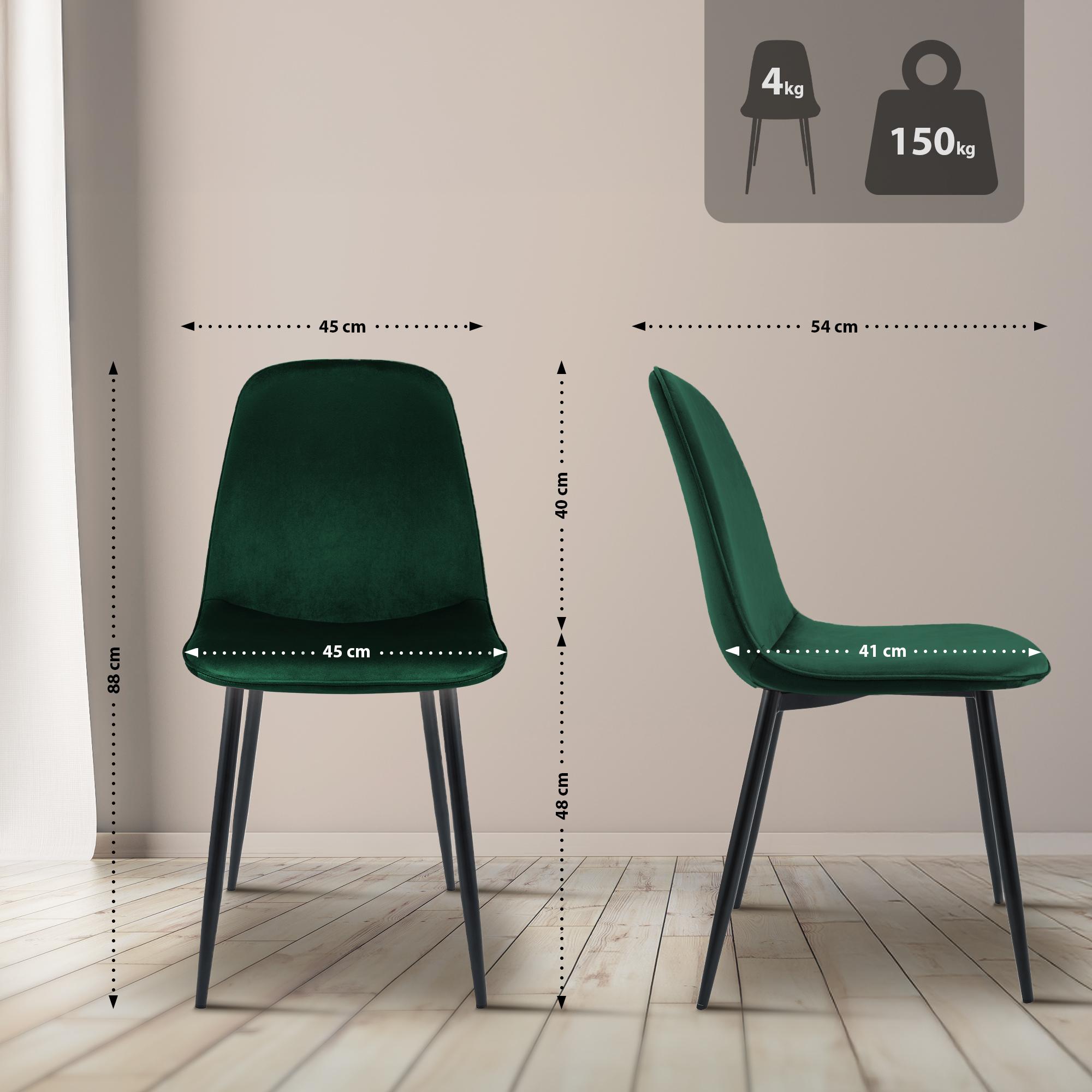 Set van 2 eetkamerstoelen Maryam