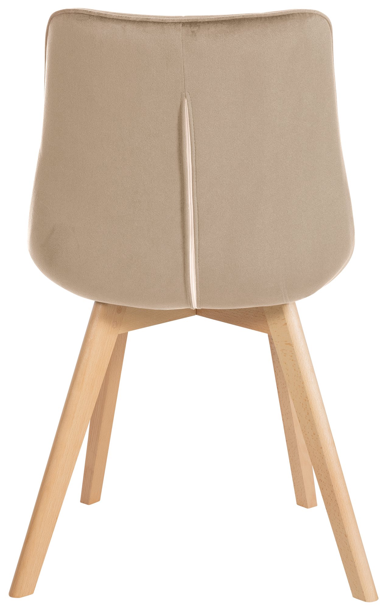 Set van 2 eetkamerstoelen Brook fluweel
