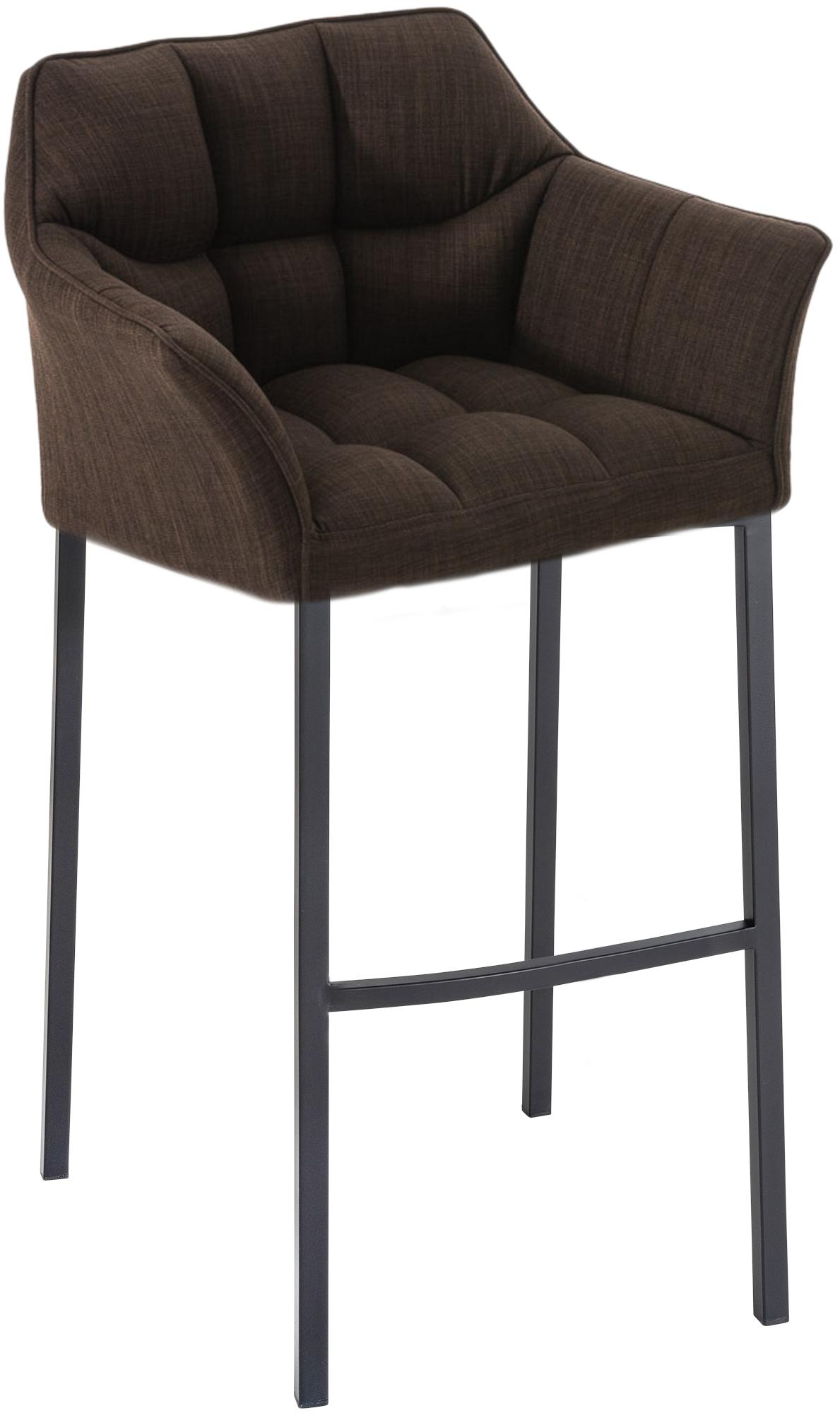 Barkruk Damaso Stof met Vierpootsframe