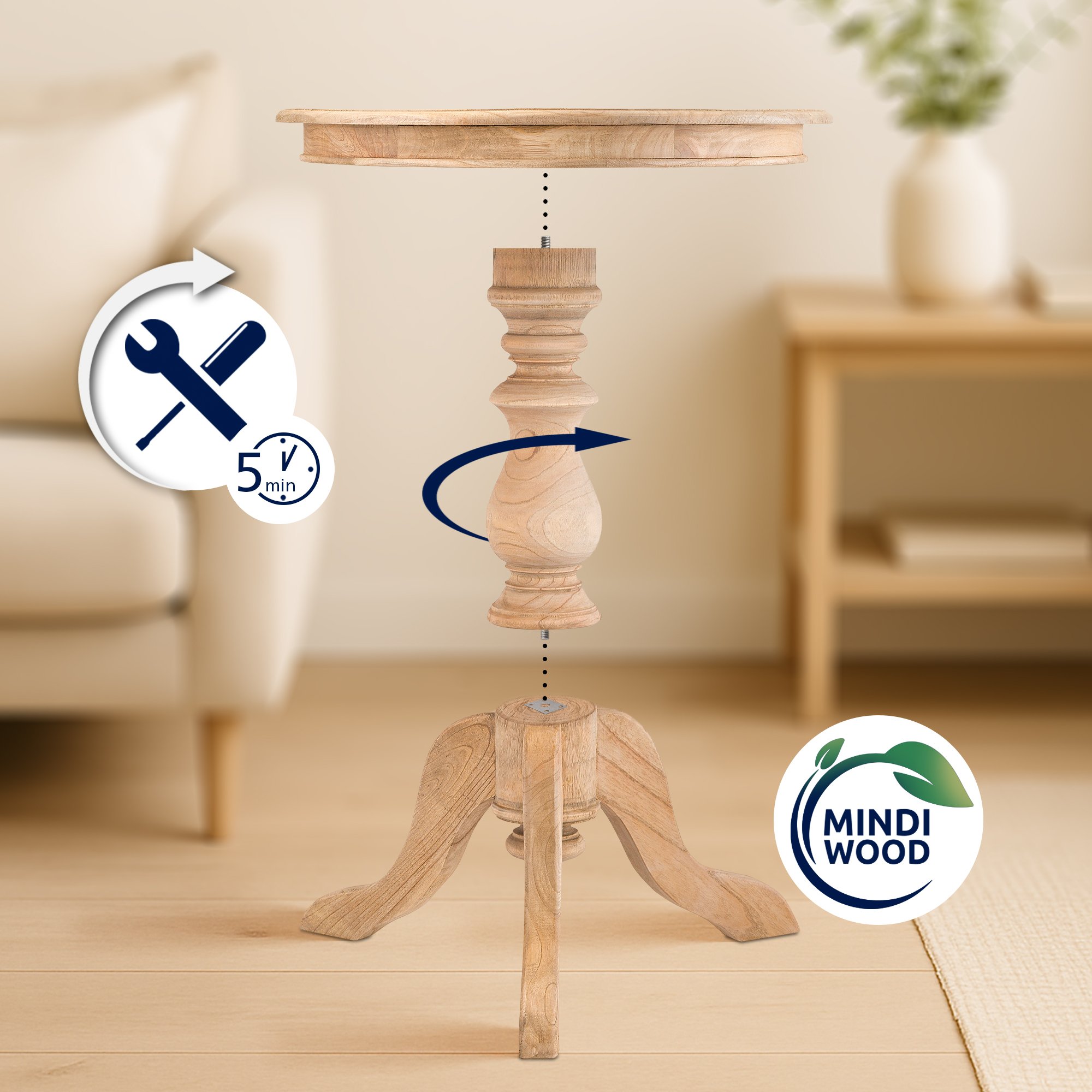 Bijzettafel Wiva 50 cm