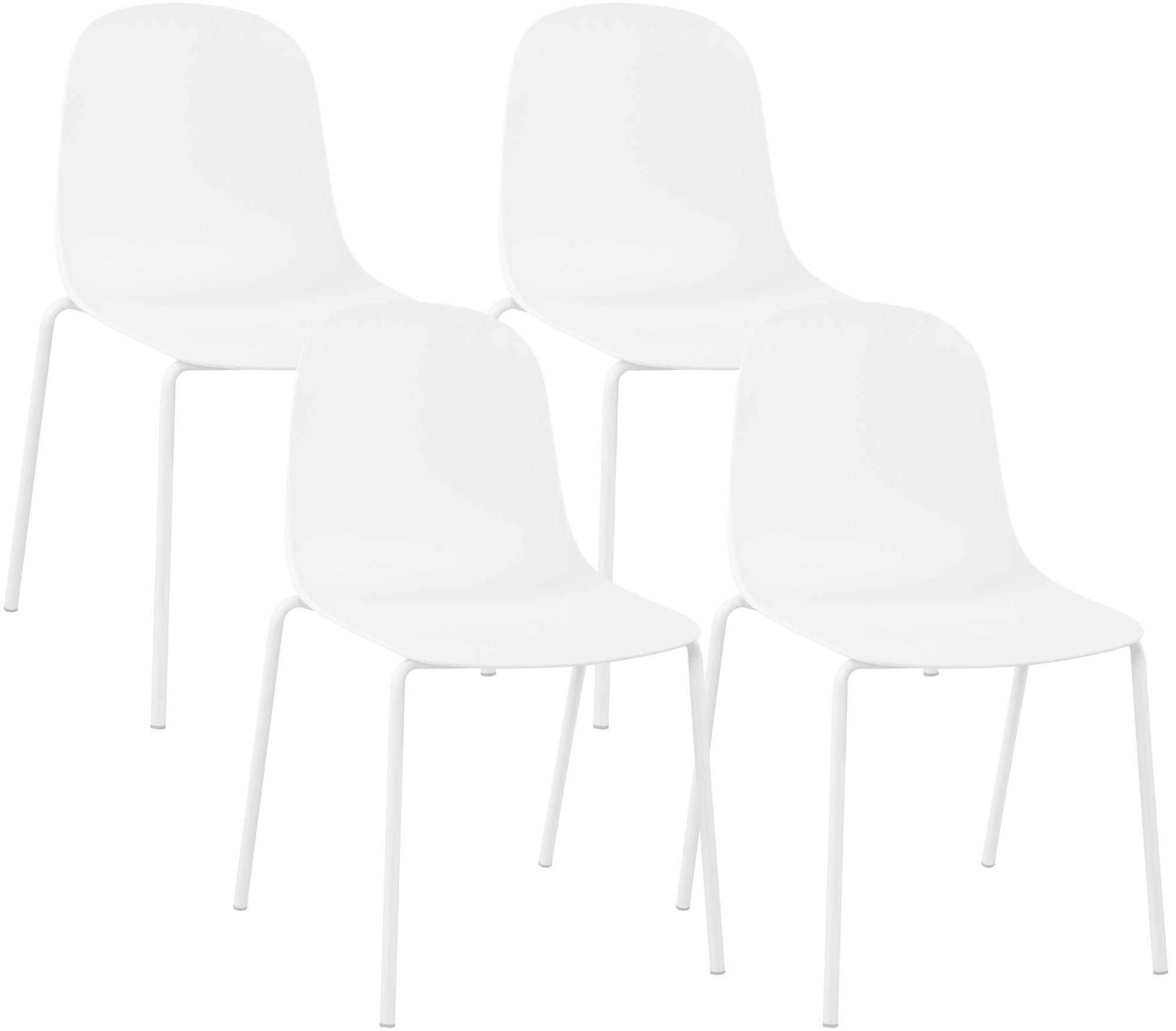 Set van 4 stapelstoelen Hardin