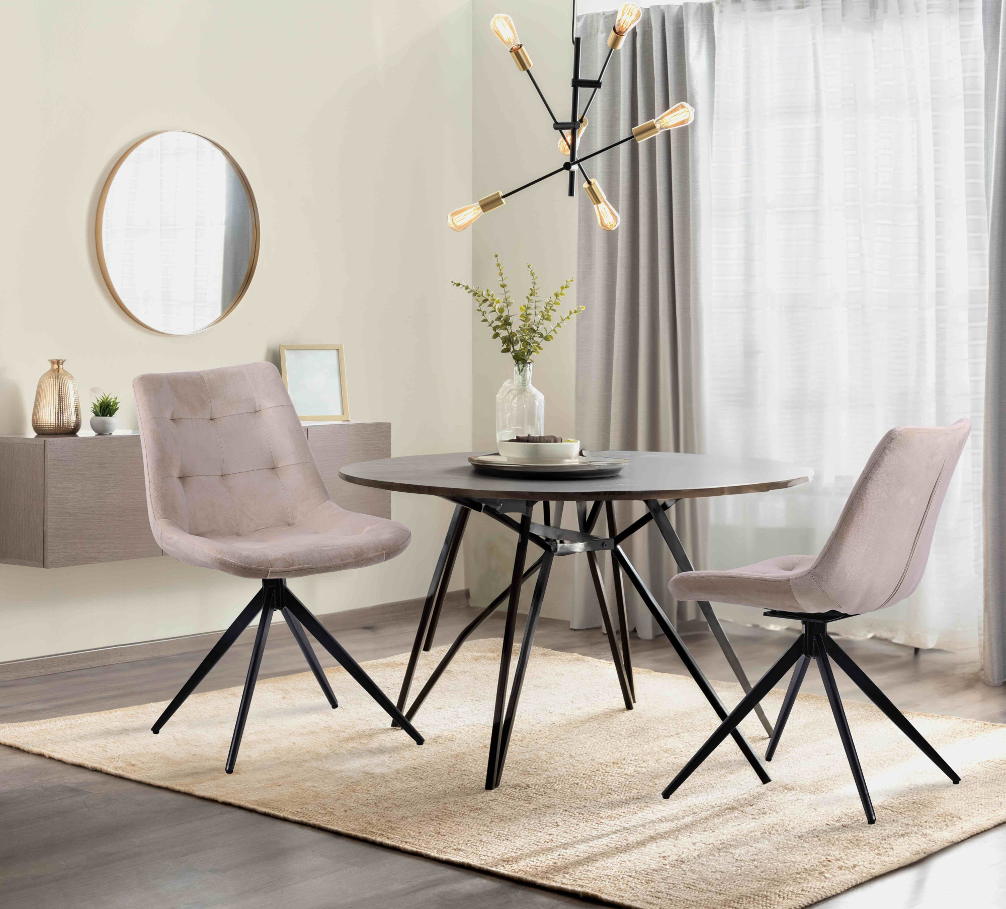 Set van 2 eetkamerstoelen Merna