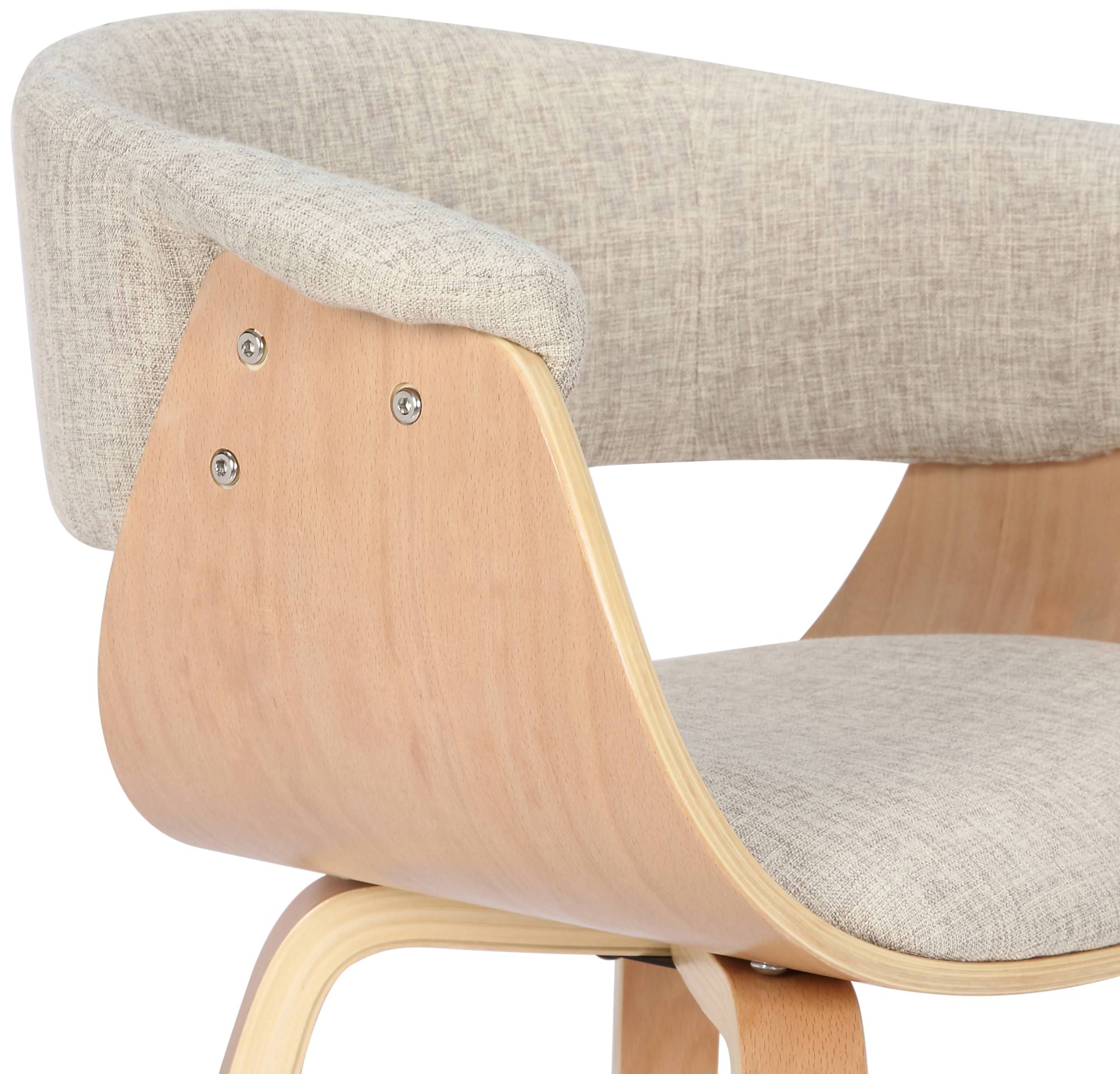 Set van 2 Eetkamerstoelen Bruce stof