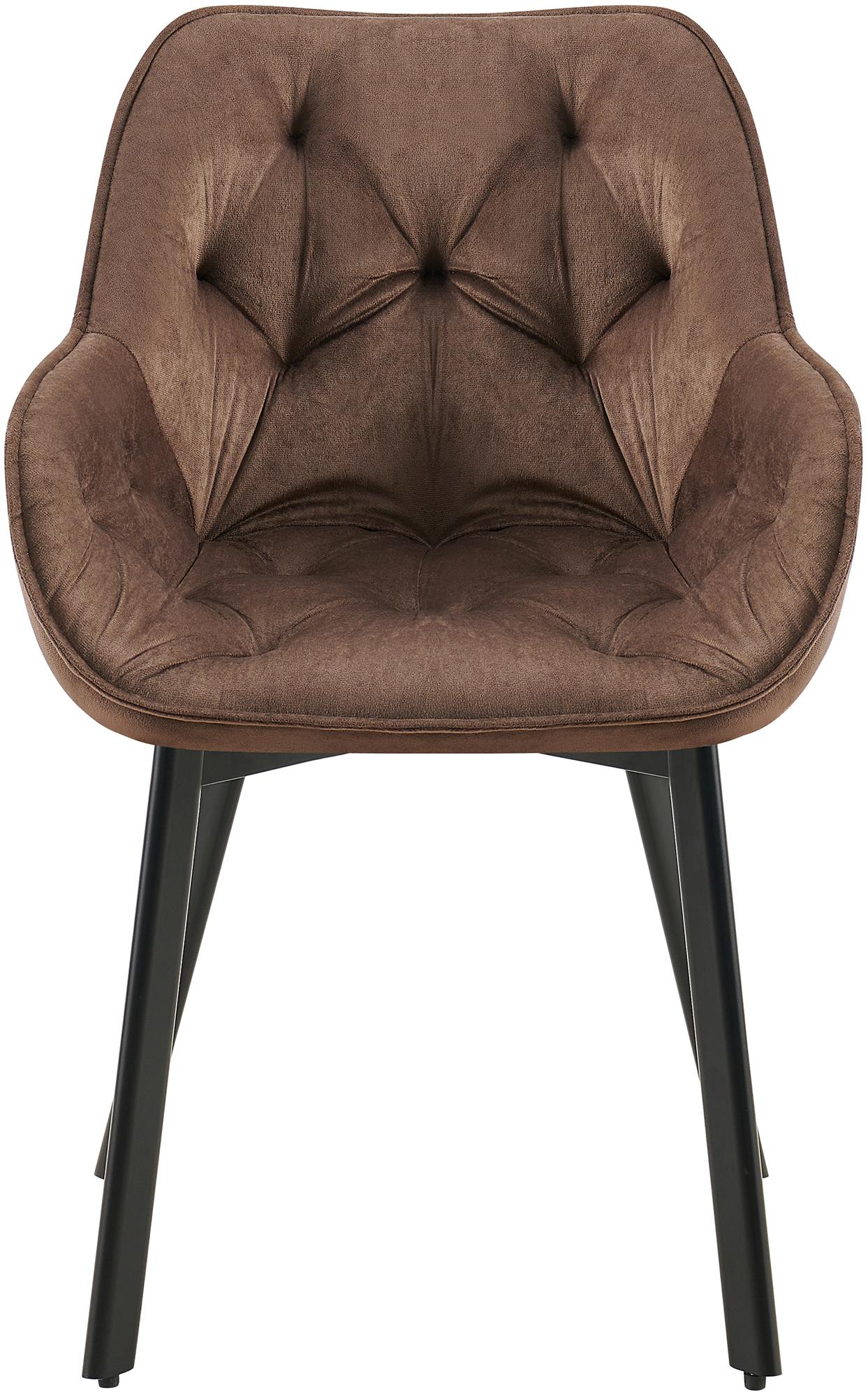 Set van 2 eetkamerstoelen Antigo Fluweel