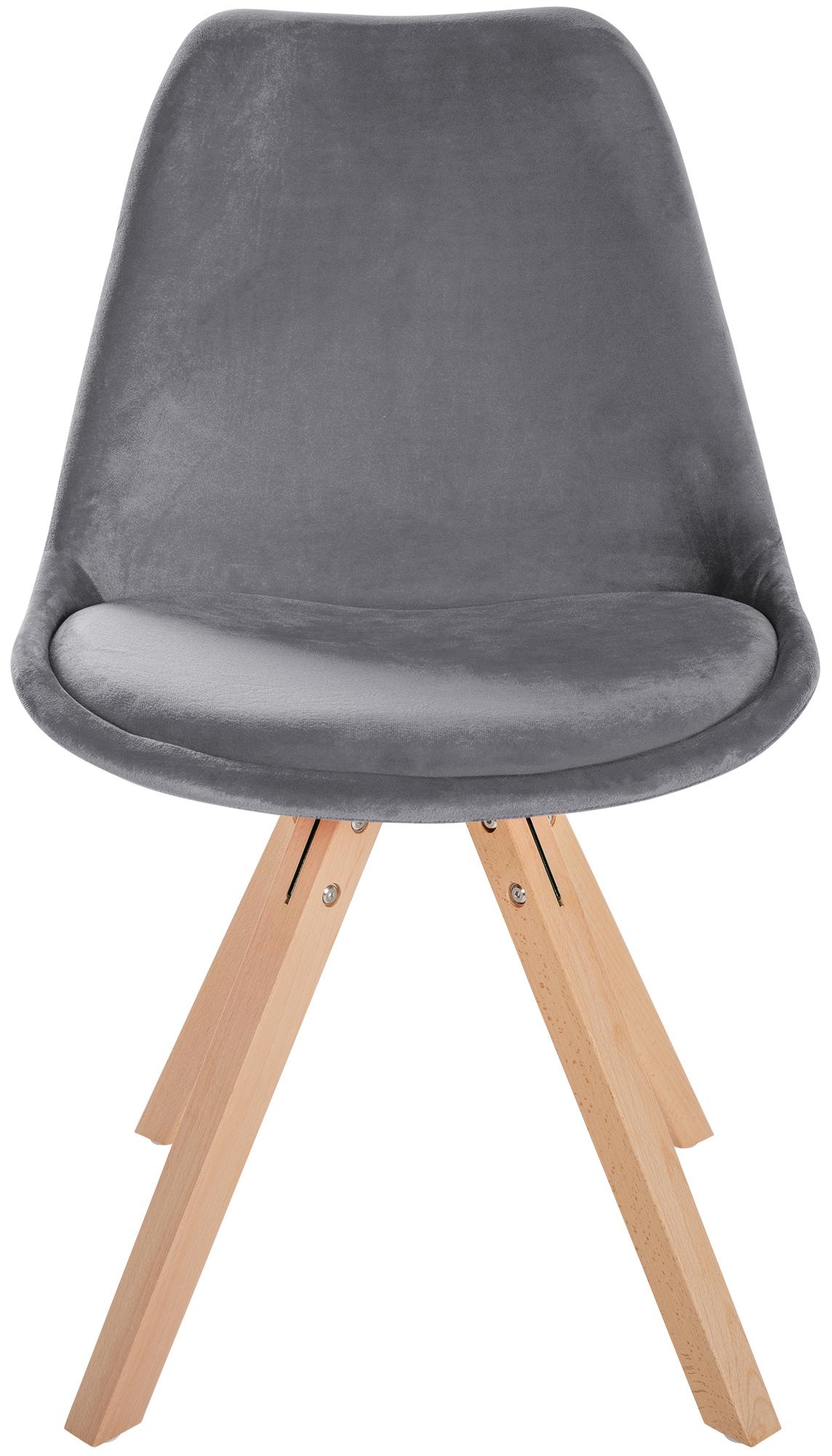 Set van 4 eetkamerstoelen Sofia fluweel