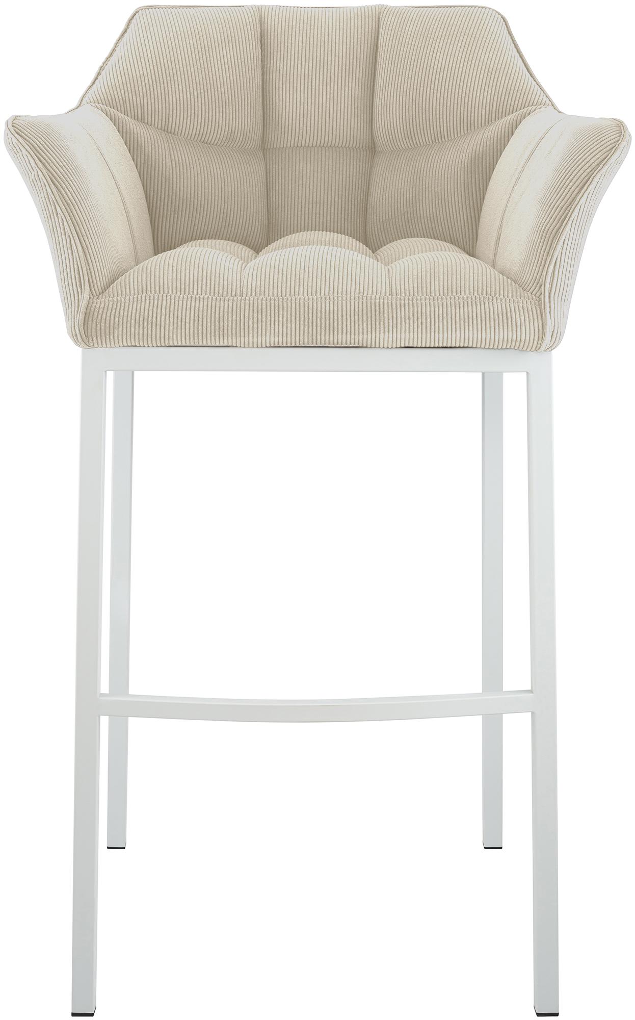 Barkruk Damaso Cord met Vierpootsframe