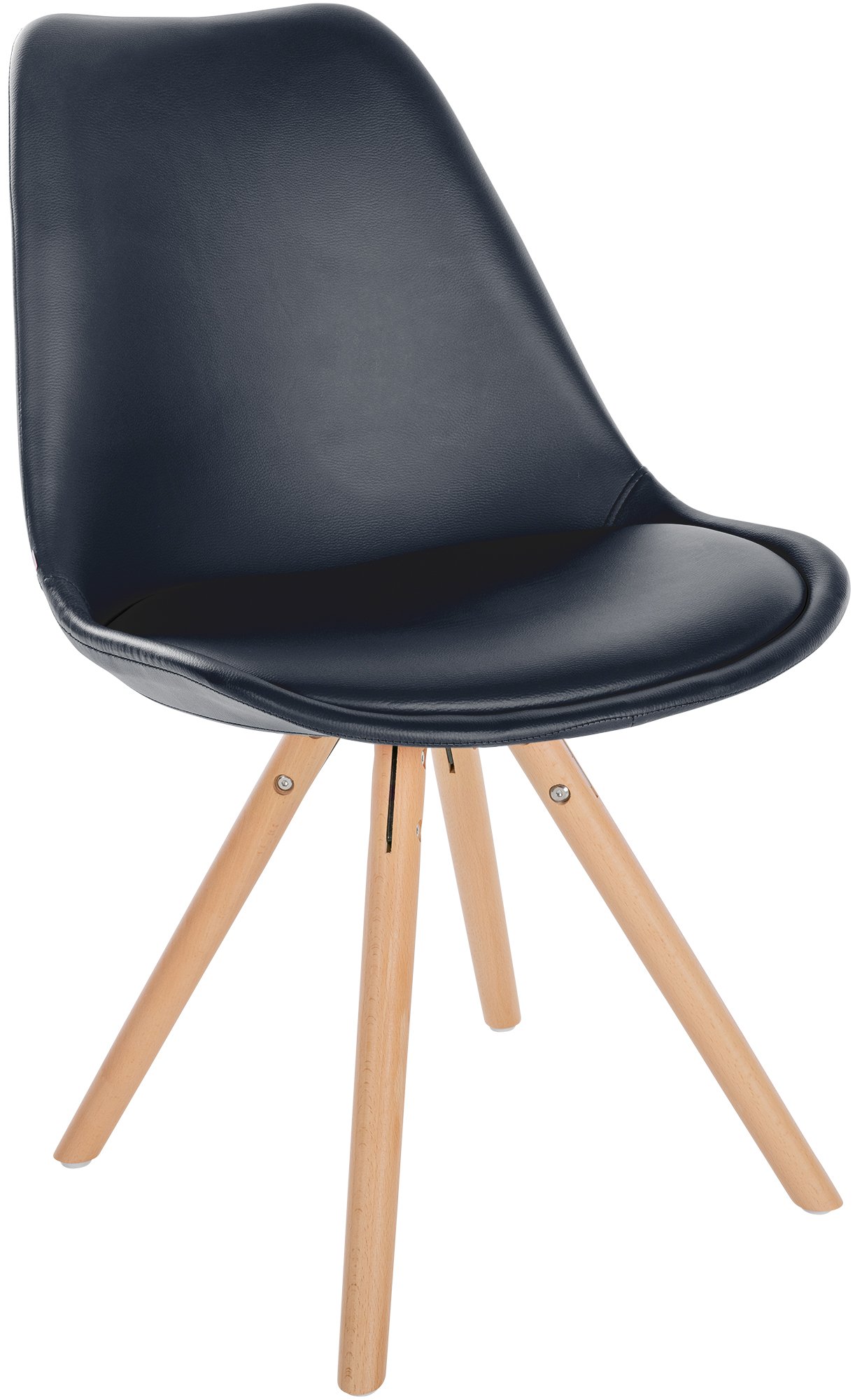 Set van 4 eetkamerstoelen Sofia kunstleer