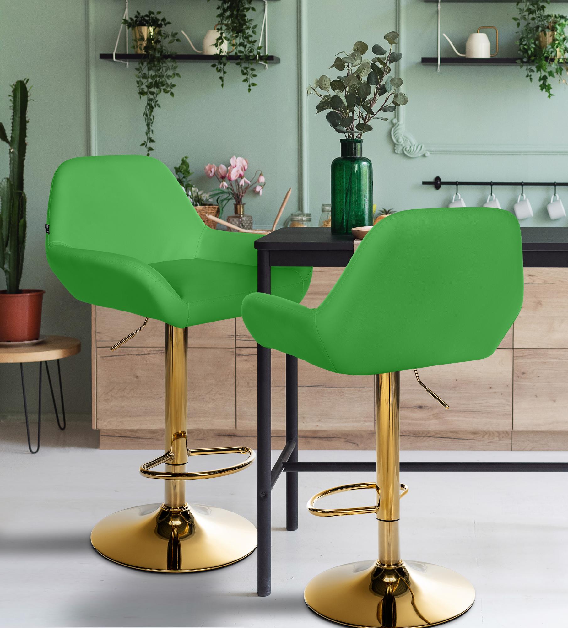 Barkruk Braga goud kunstleer