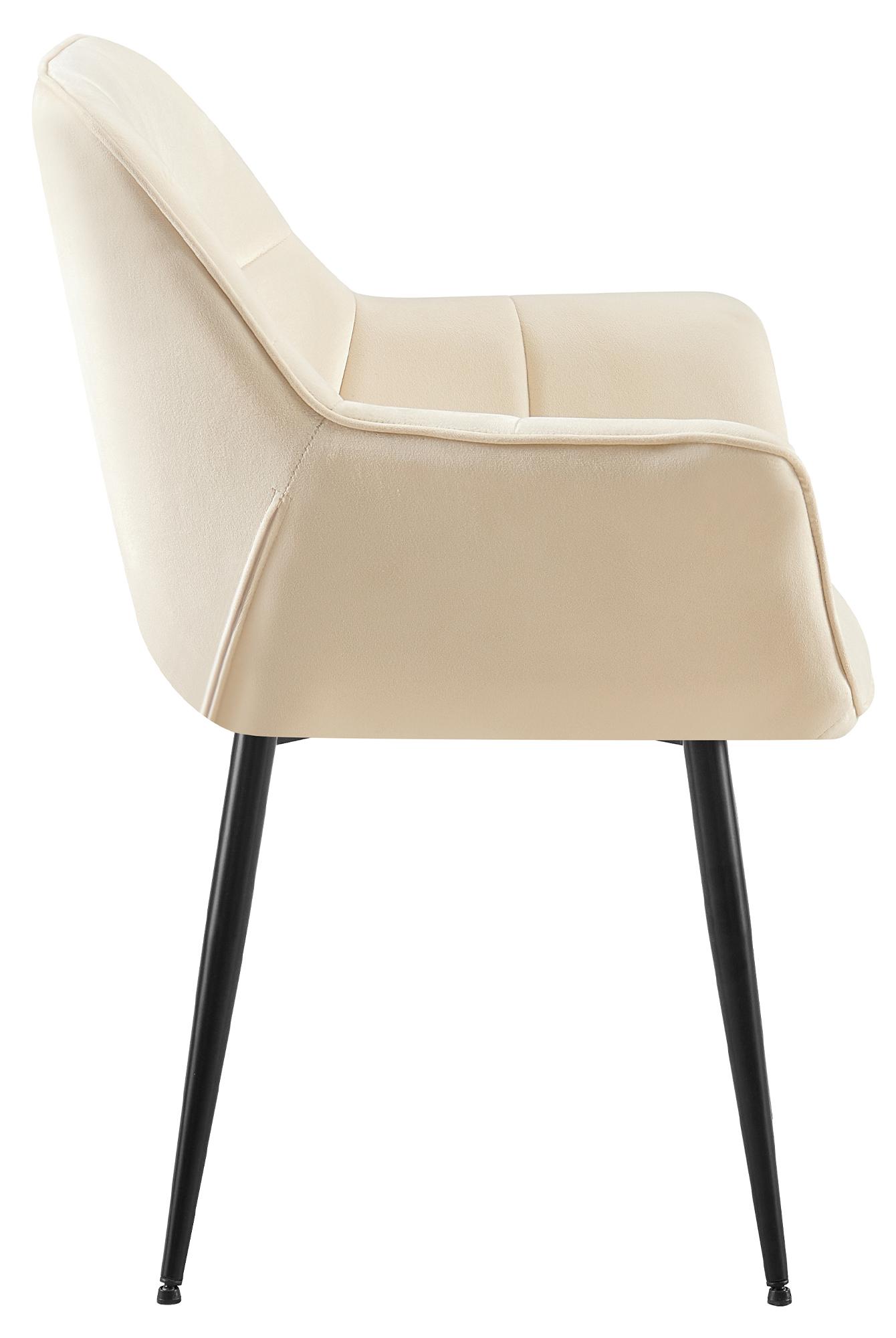 Set van 2 Eetkamerstoelen Roseville fluweel