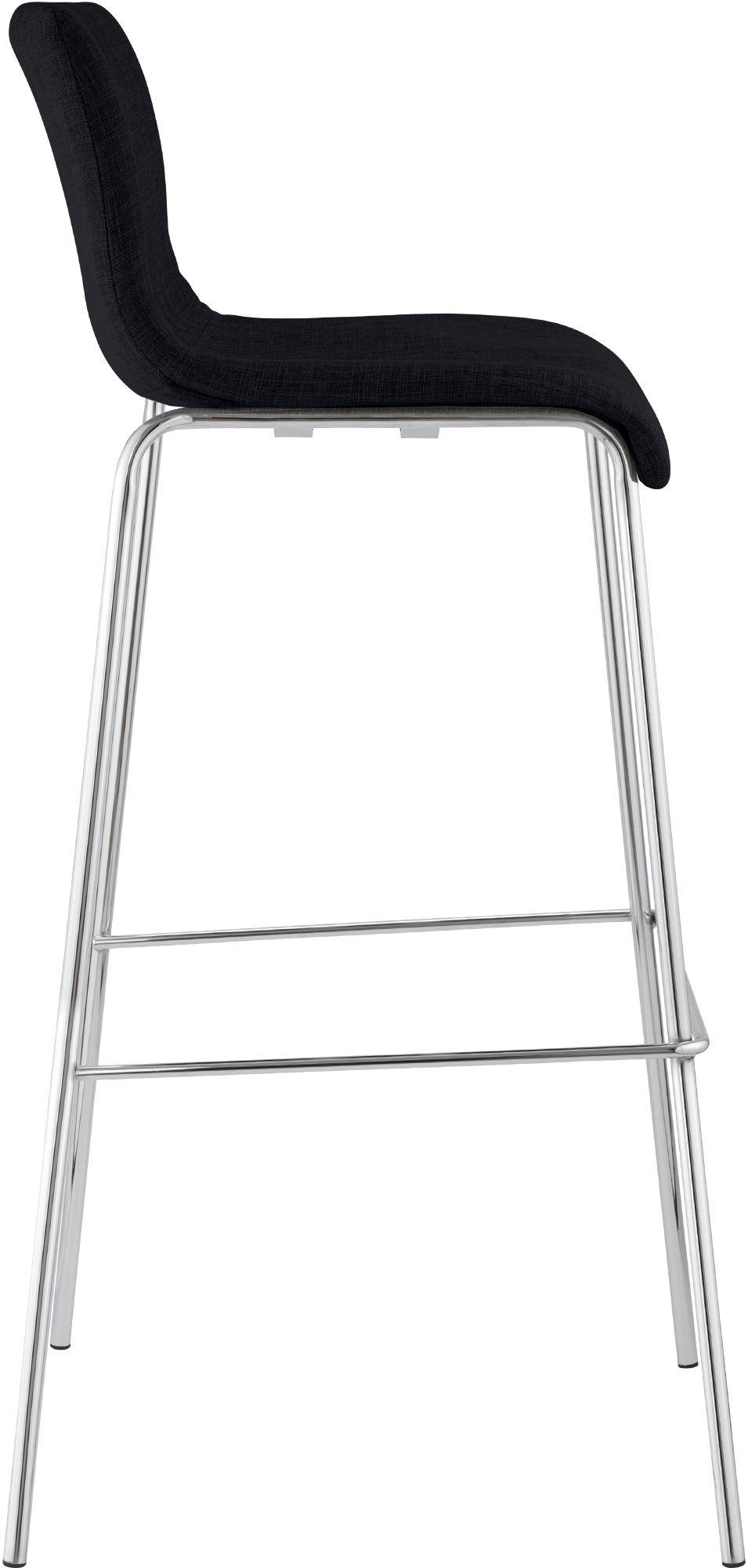 Set van 2 barstoelen Hover, stof, 4-poots onderstel