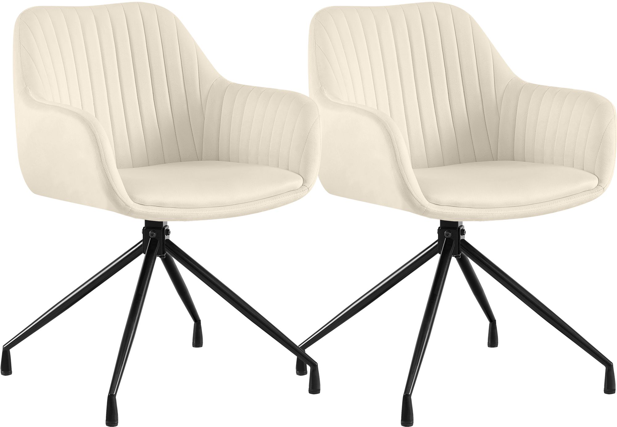 2-delige set eetkamerstoelen Novanis