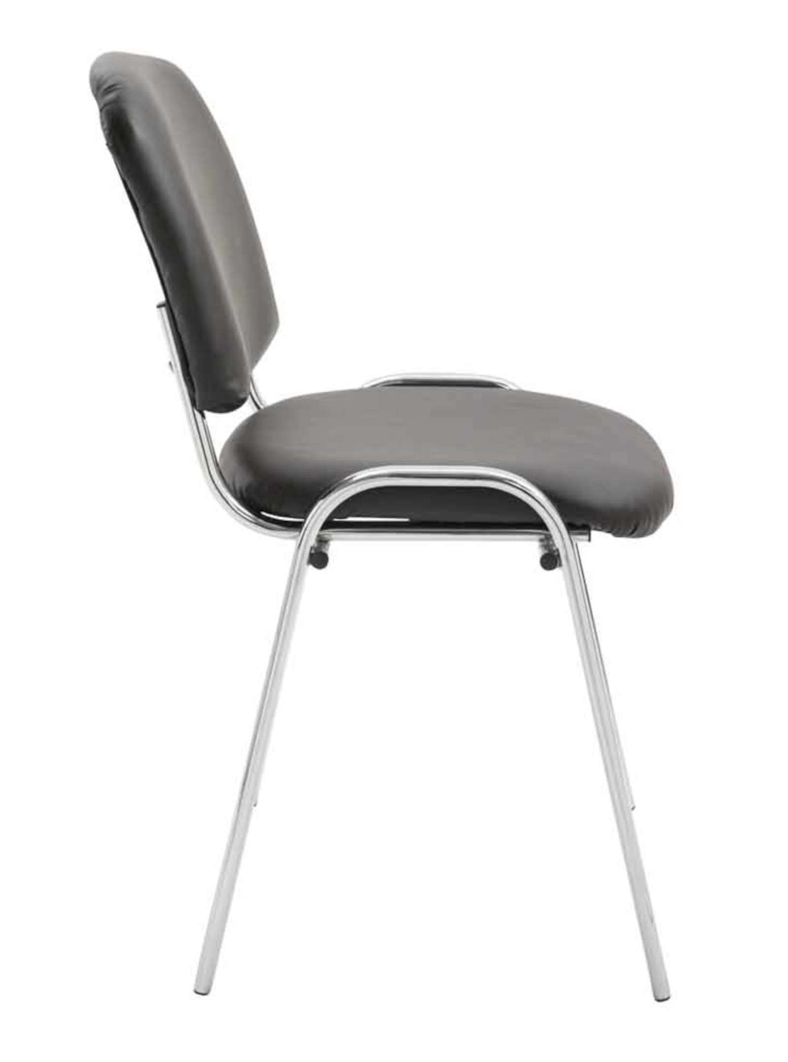 Set van 4 stoelen Ken Chroom Kunstleer