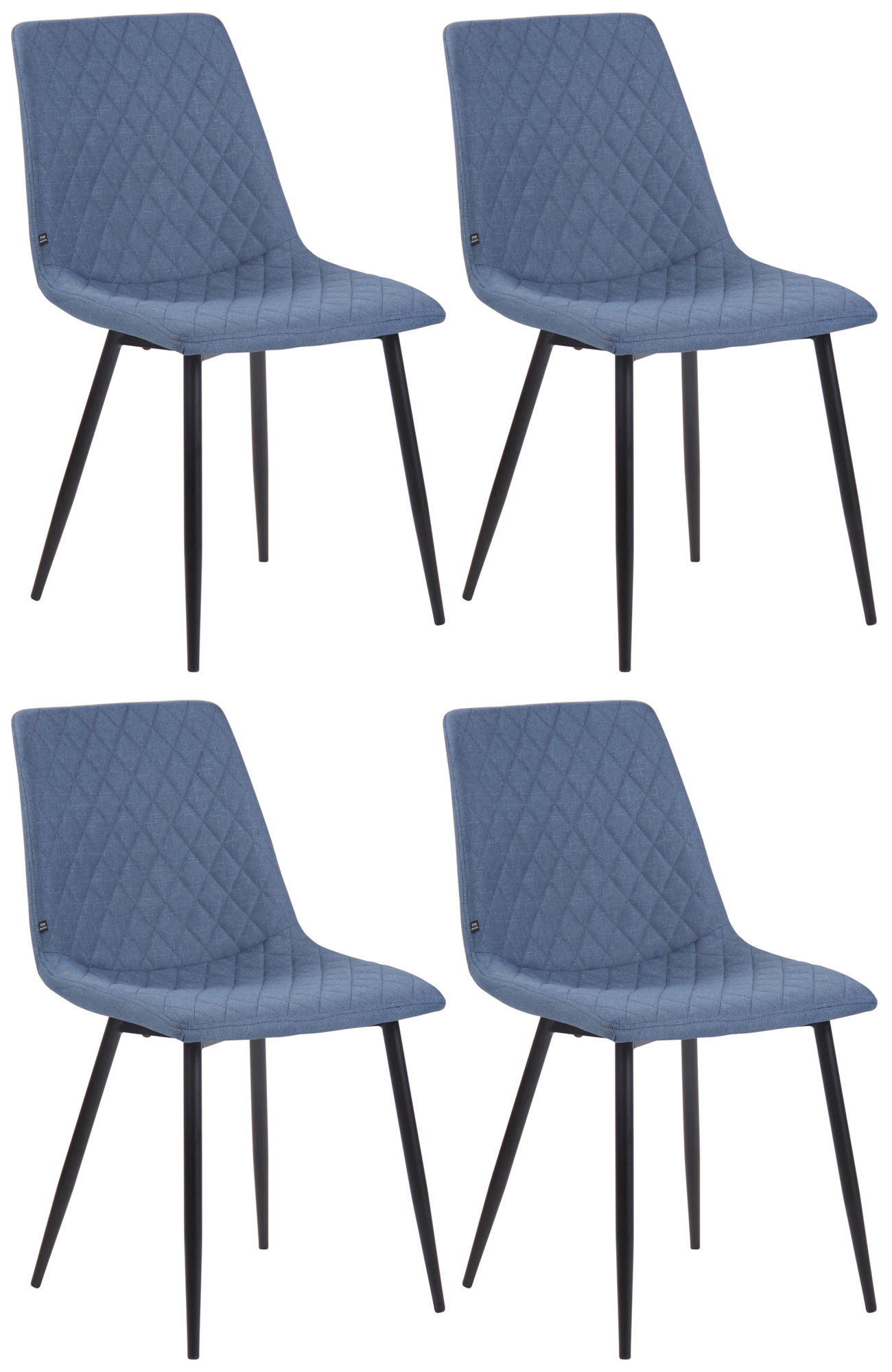 Set van 4 eetkamerstoelen Telde stof