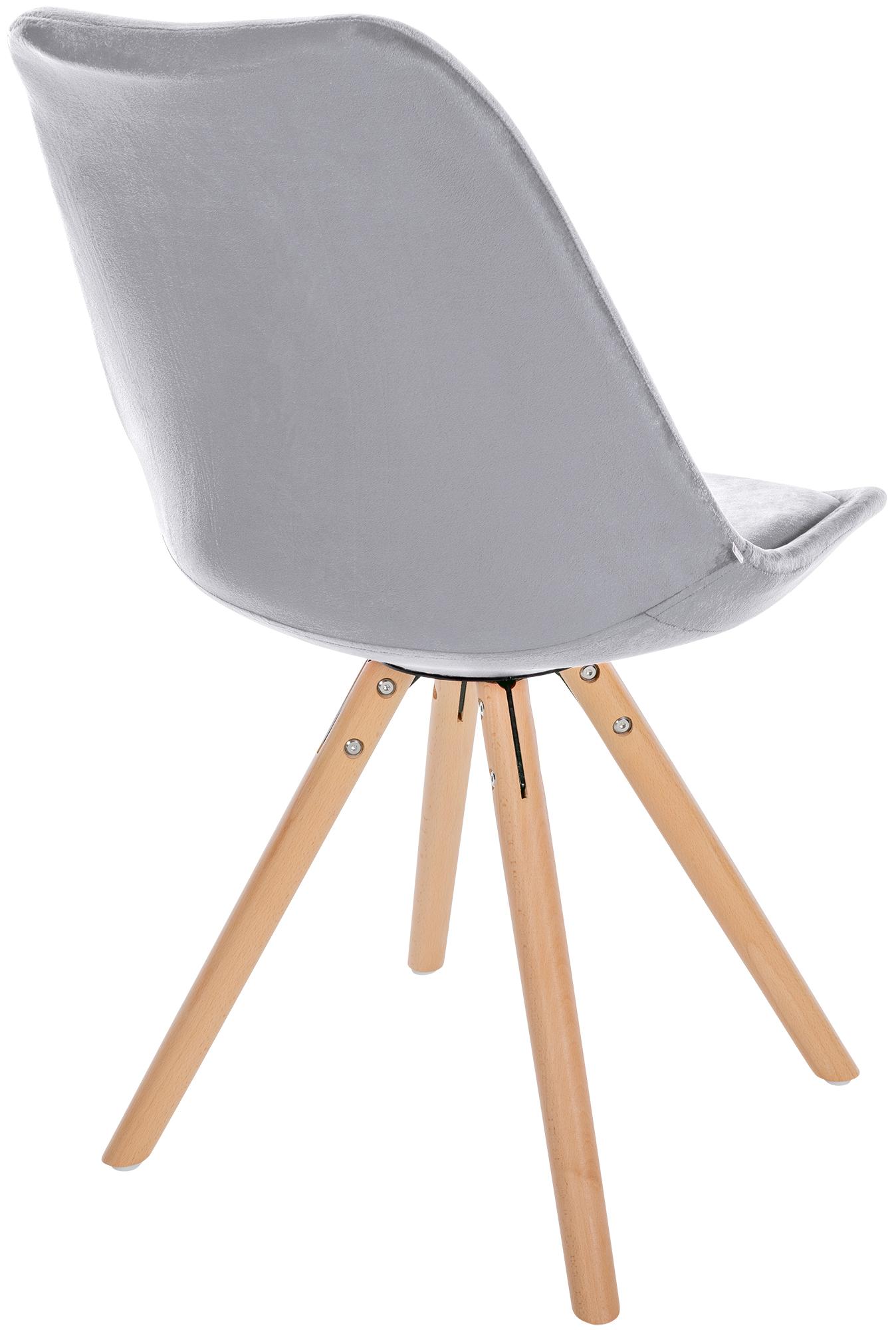 Set van 4 eetkamerstoelen Sofia fluweel