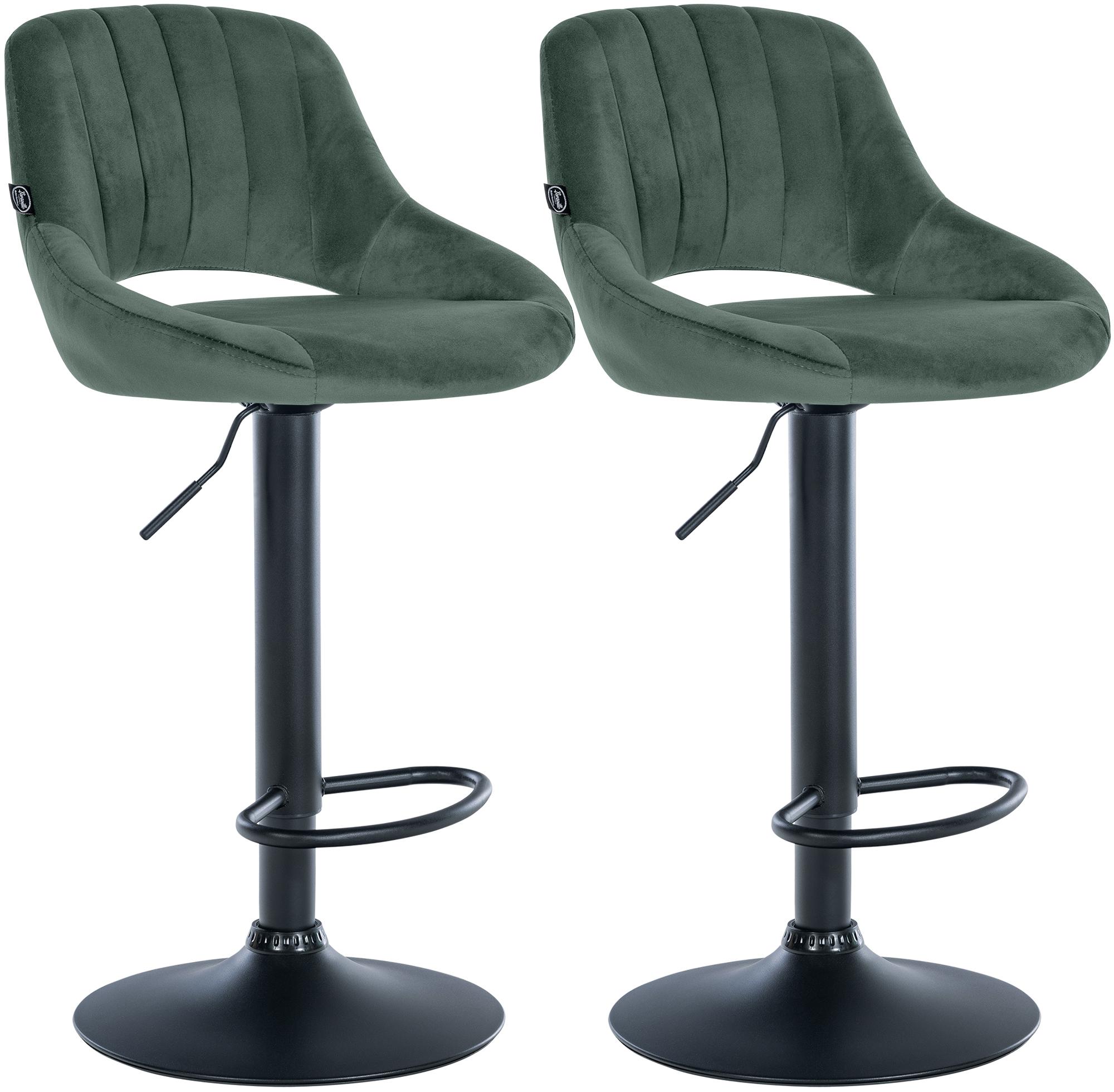 Set van 2 Barkrukken Milet Fluweel