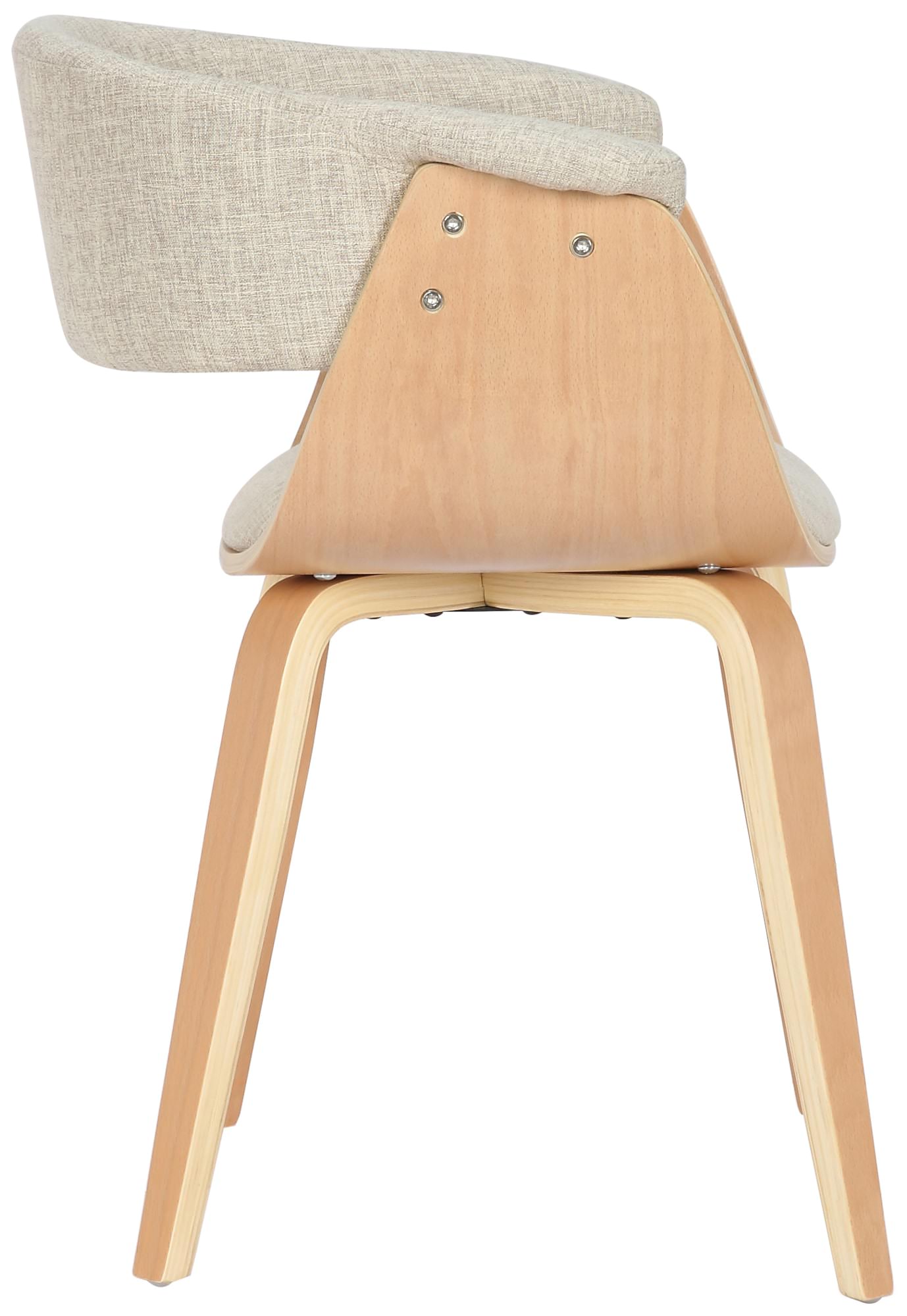Set van 2 Eetkamerstoelen Bruce stof
