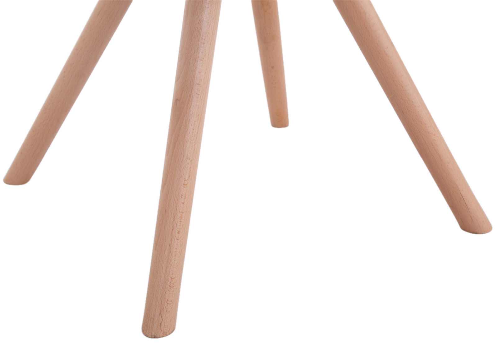 Set van 4 eetkamerstoelen Toulouse stof rond