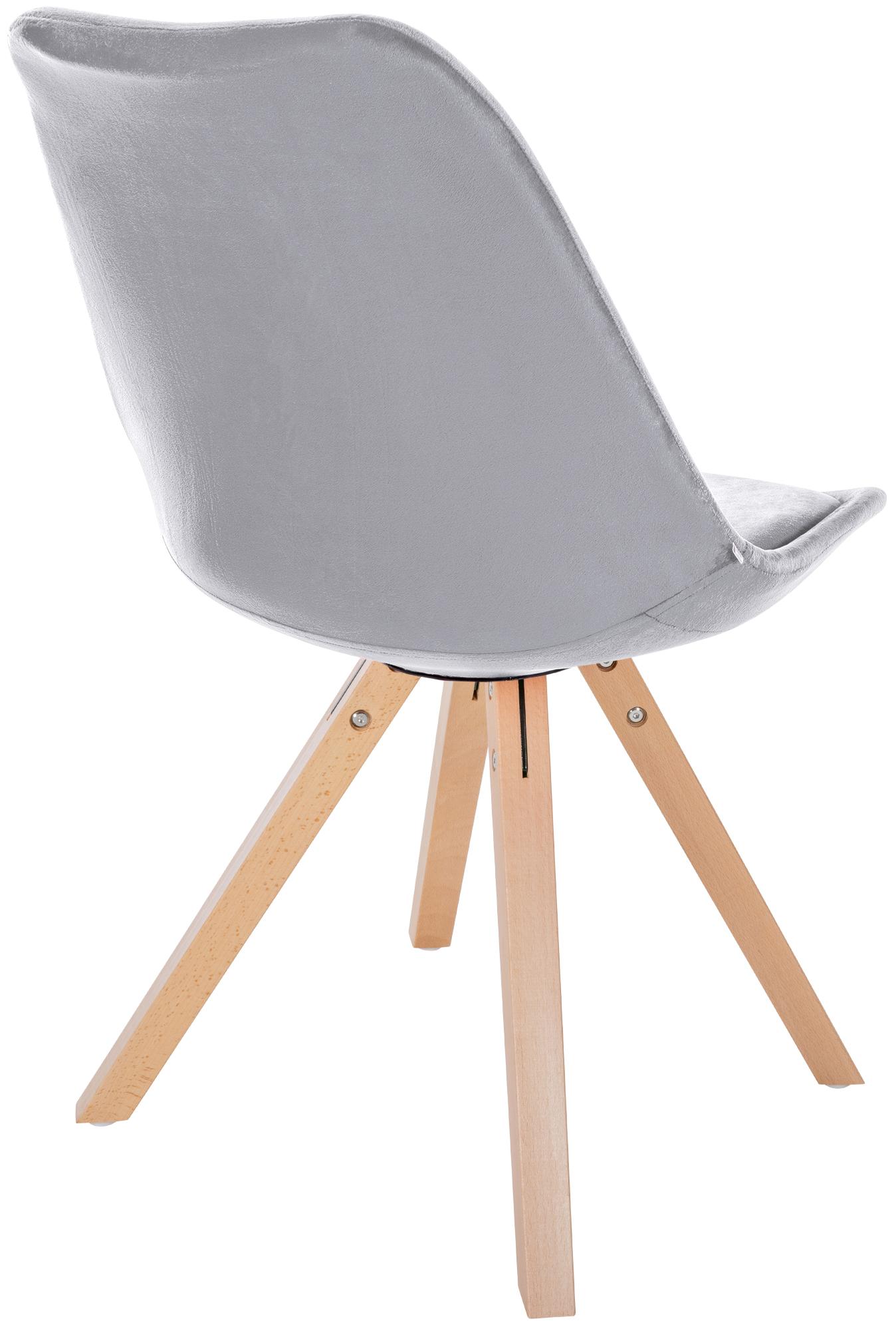 Set van 4 eetkamerstoelen Sofia fluweel