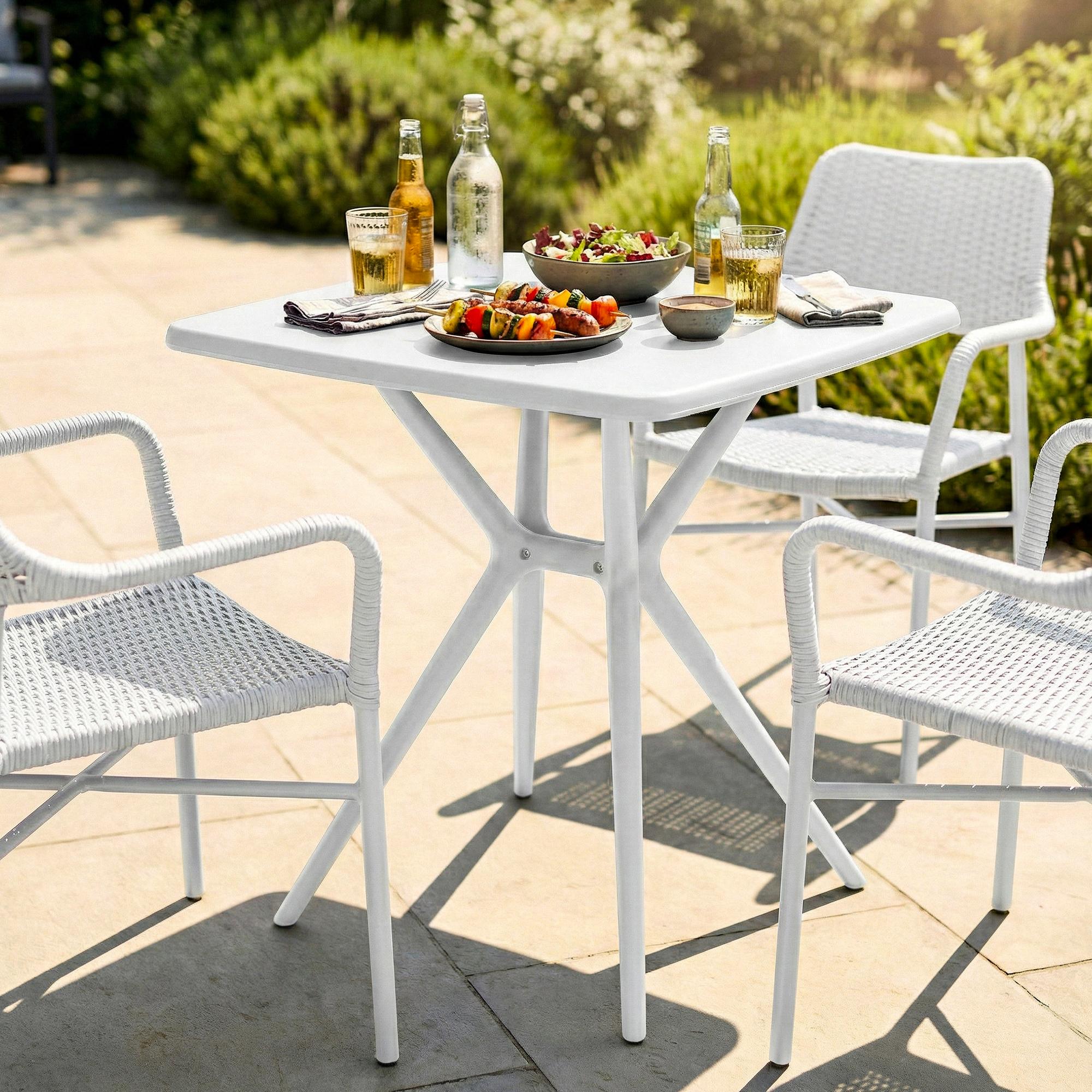 Vierkante tuintafel Becky 72 x 72 cm