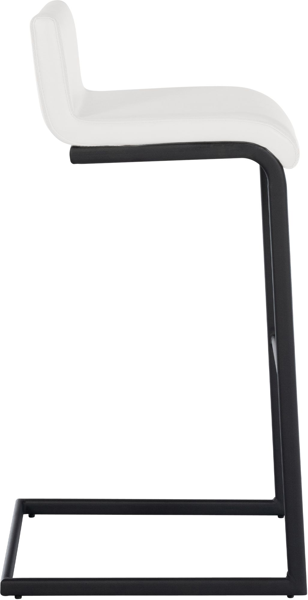 2-delige set barstoelen Newport zwart metalen frame