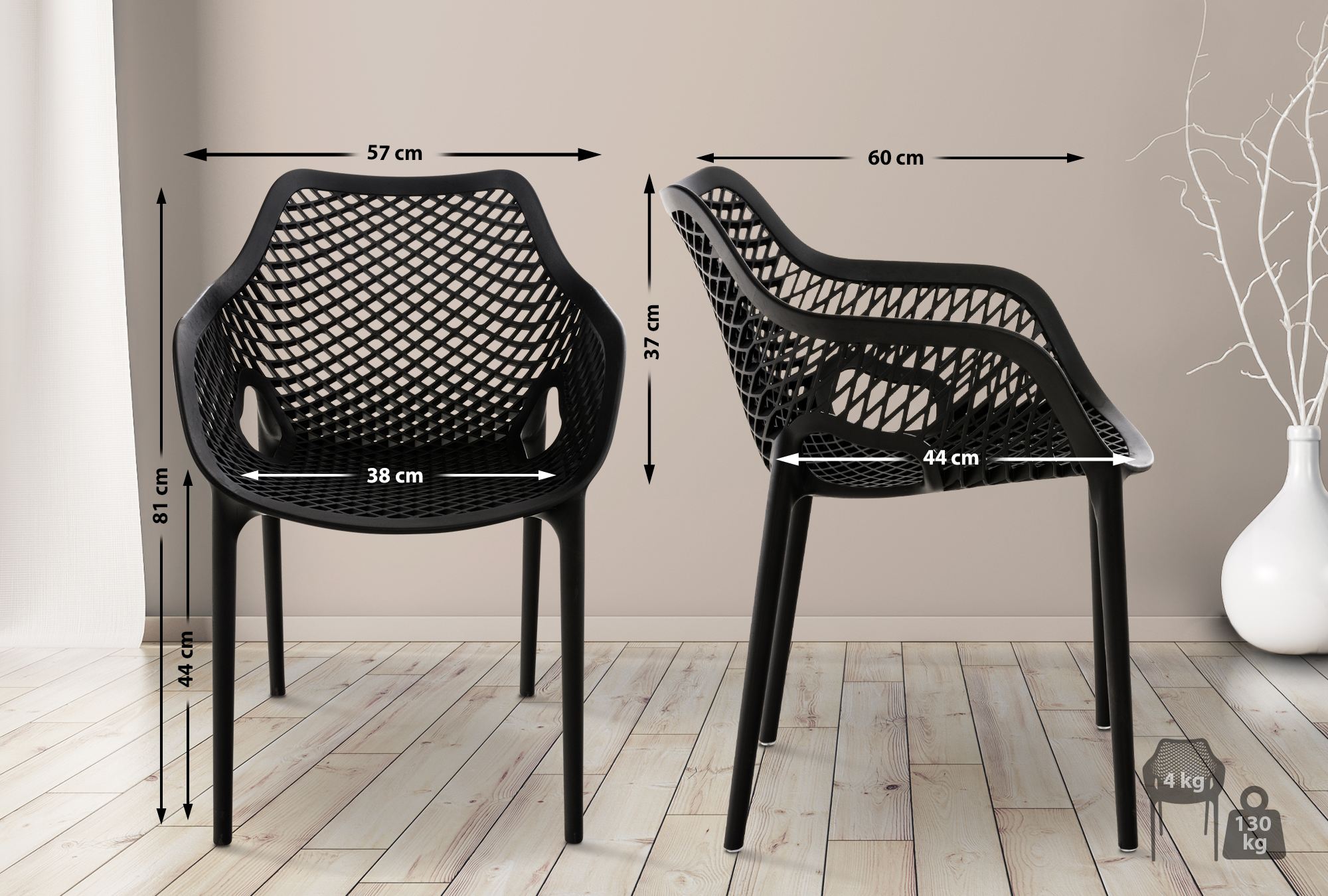 Stapelbare Stoel Air XL