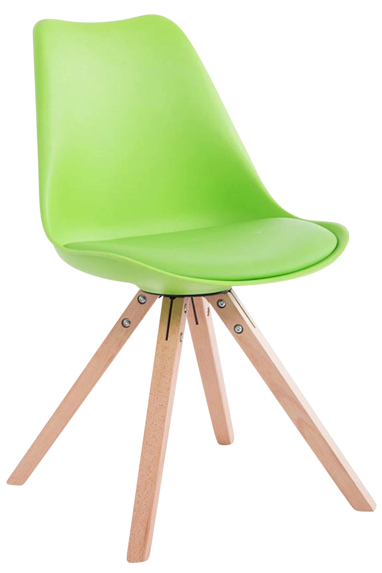 Set van 4 stoelen Toulouse - Vierkant - Kunstleer
