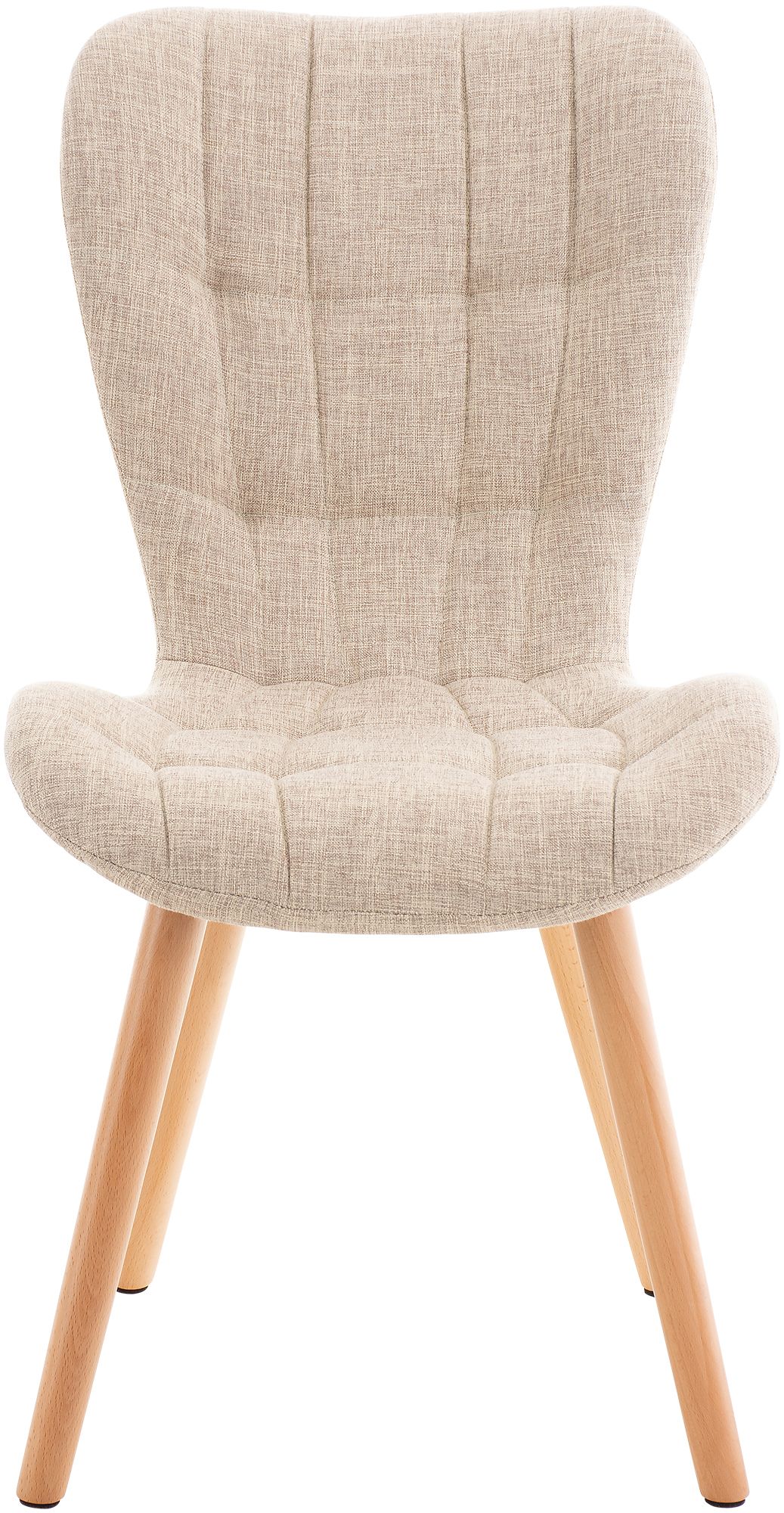4-delige set eetkamerstoelen Elda stof