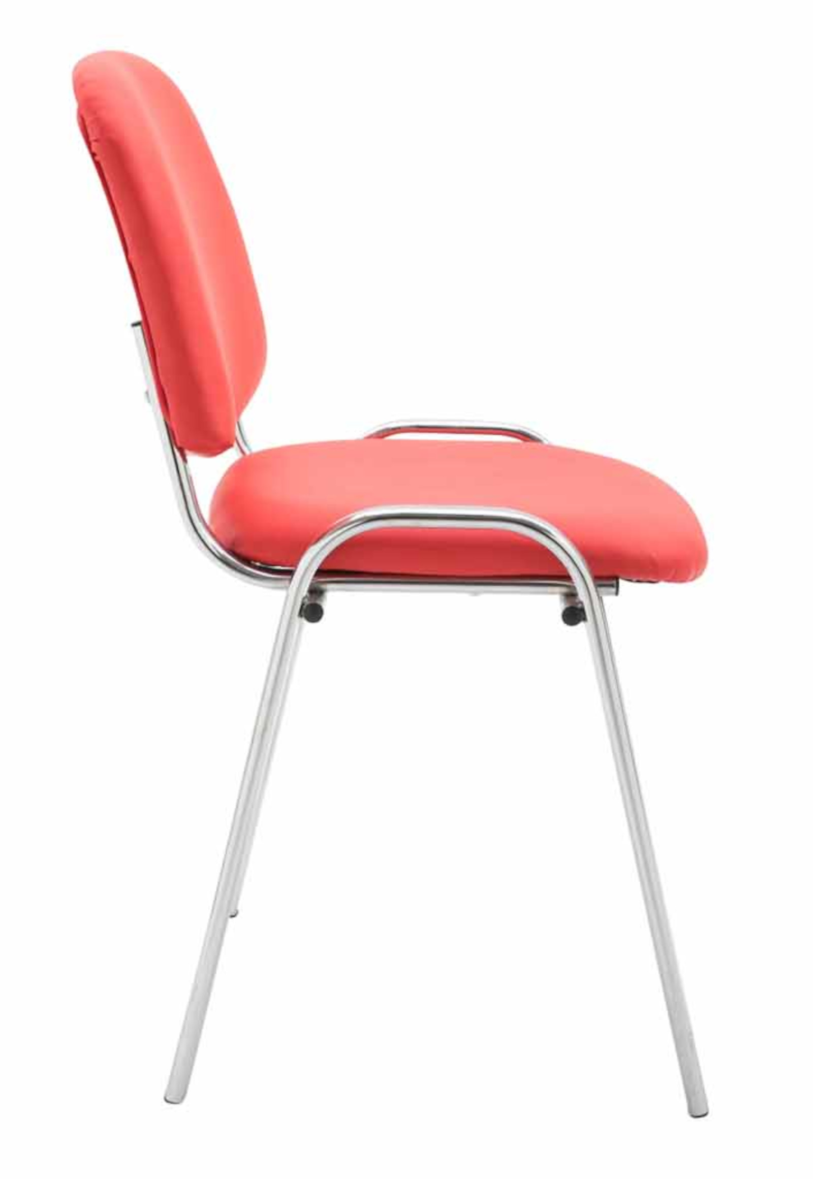 Set van 4 stoelen Ken Chroom Kunstleer