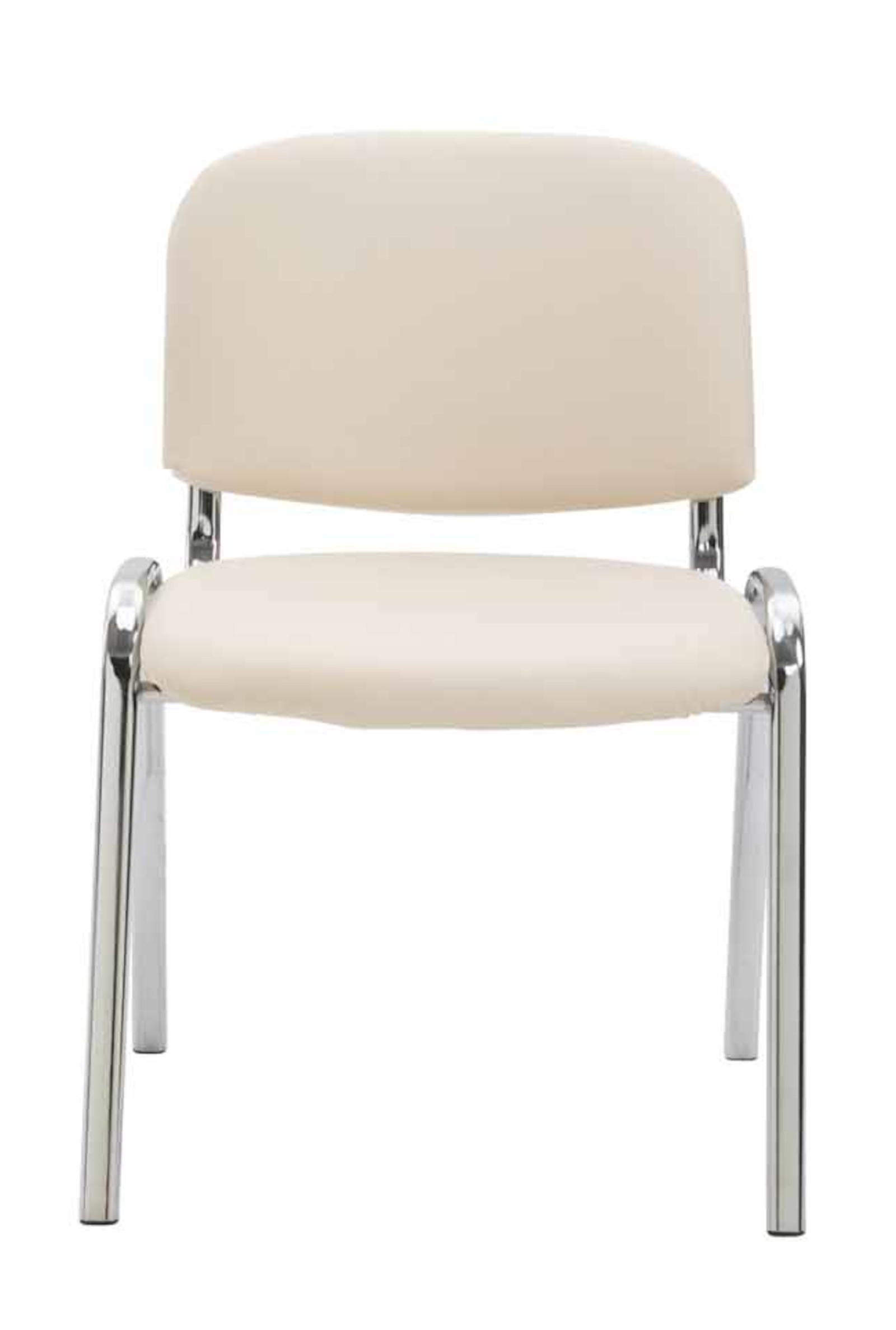 Set van 4 stoelen Ken Chroom Kunstleer