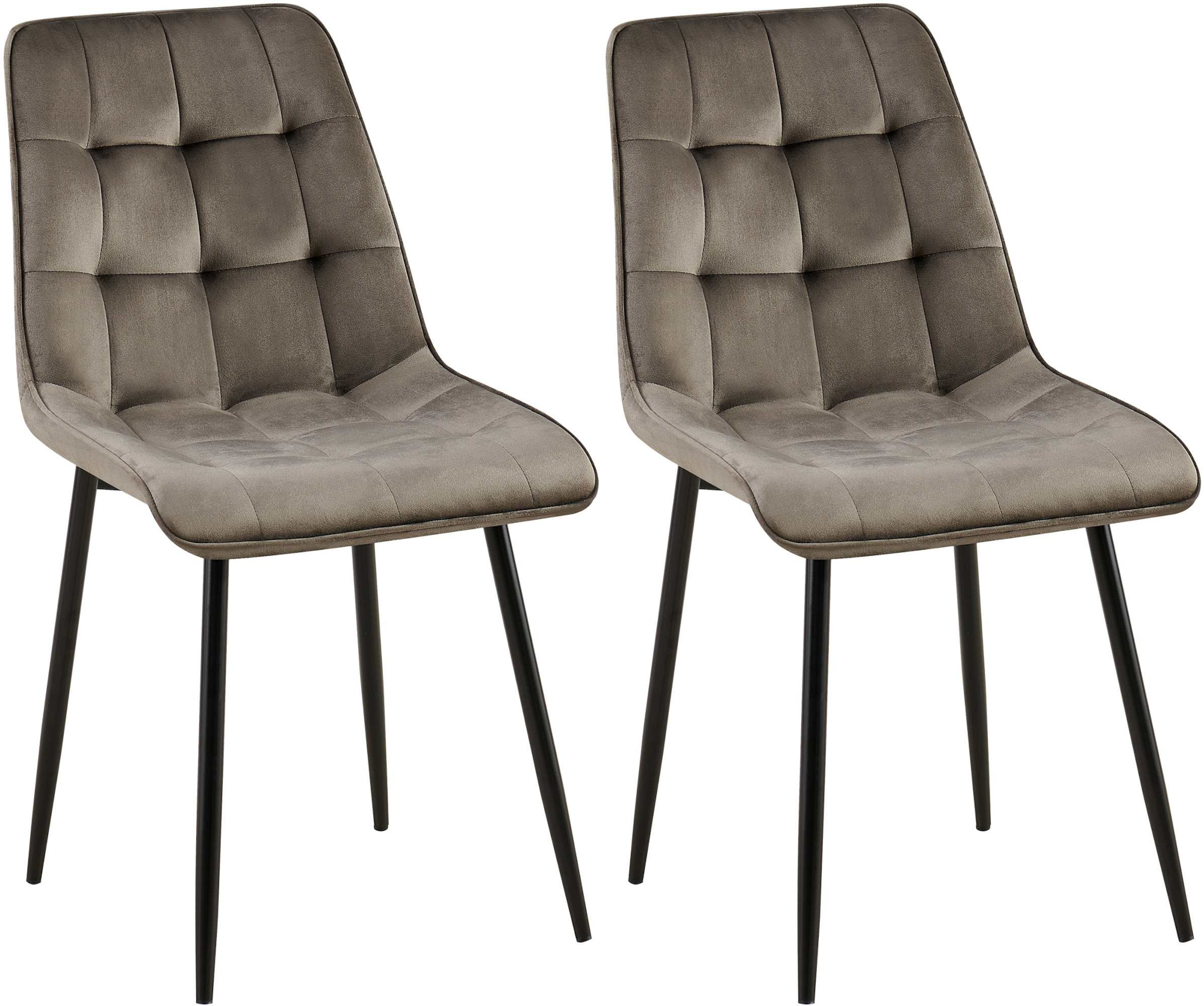 Set van 2 eetkamerstoelen Gifford fluweel