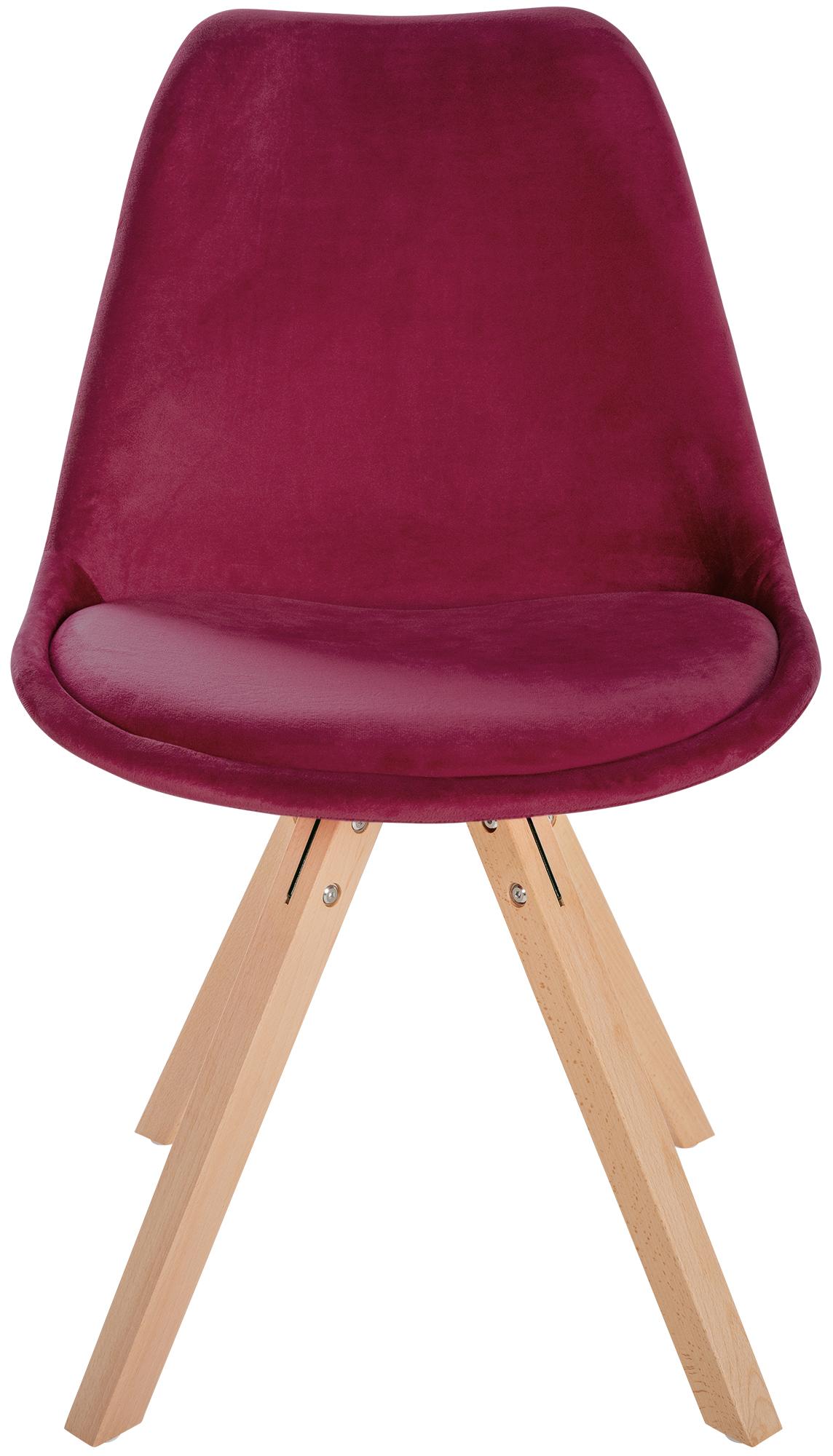 Set van 4 eetkamerstoelen Sofia fluweel
