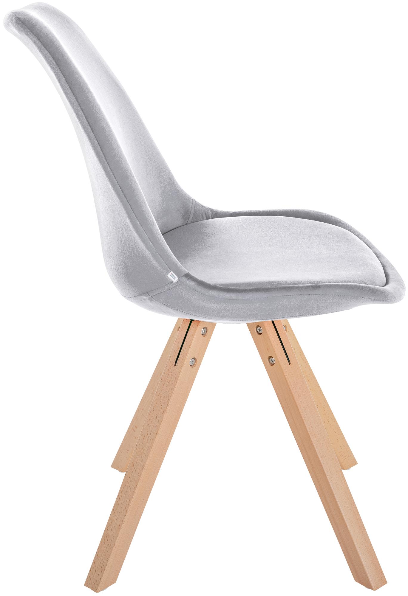 Set van 4 eetkamerstoelen Sofia fluweel