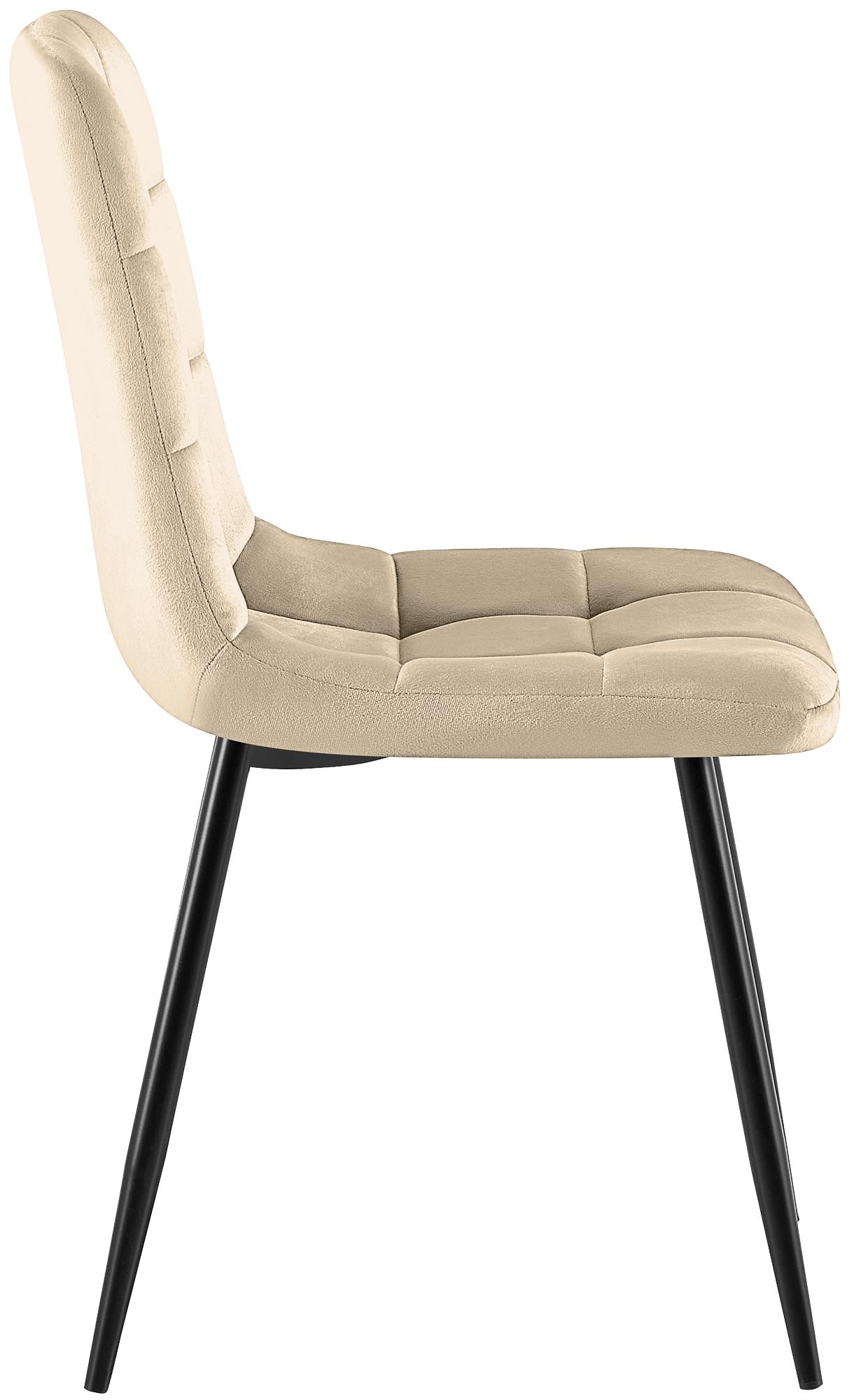 Set van 4 eetkamerstoelen Antibes Velvet