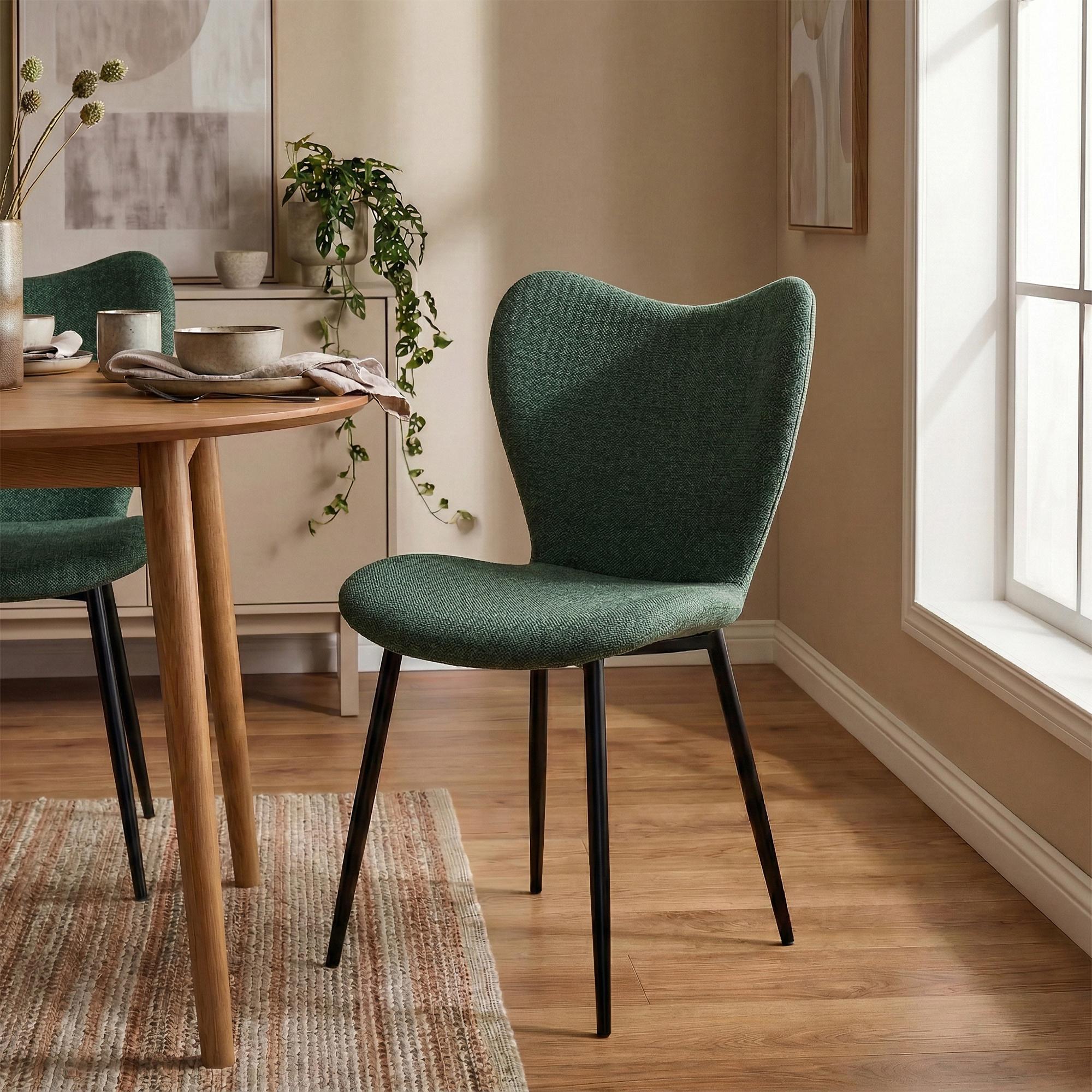 2-delige set eetkamerstoelen Maika