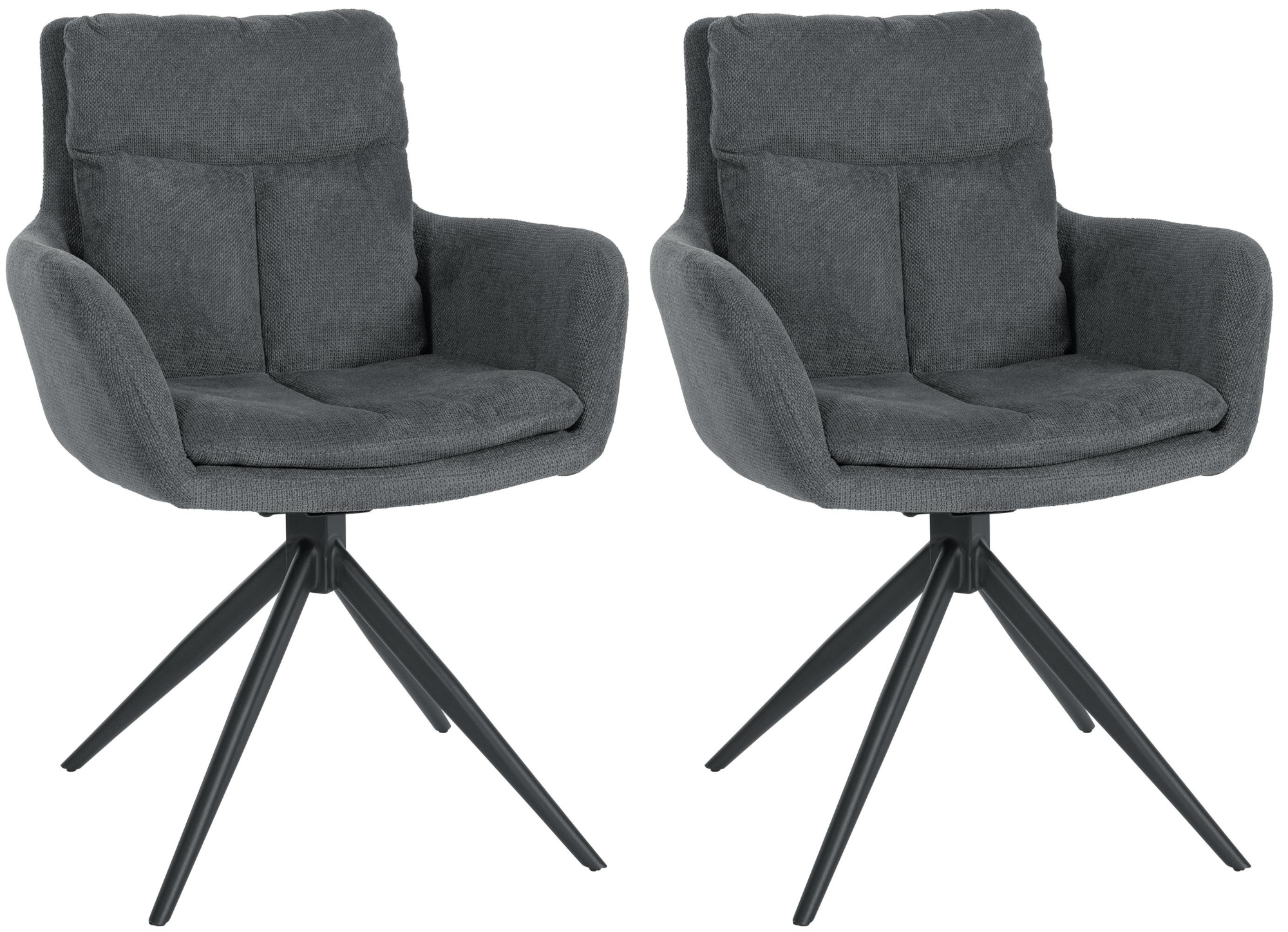Set van 2 eetkamerstoelen Vilas stof