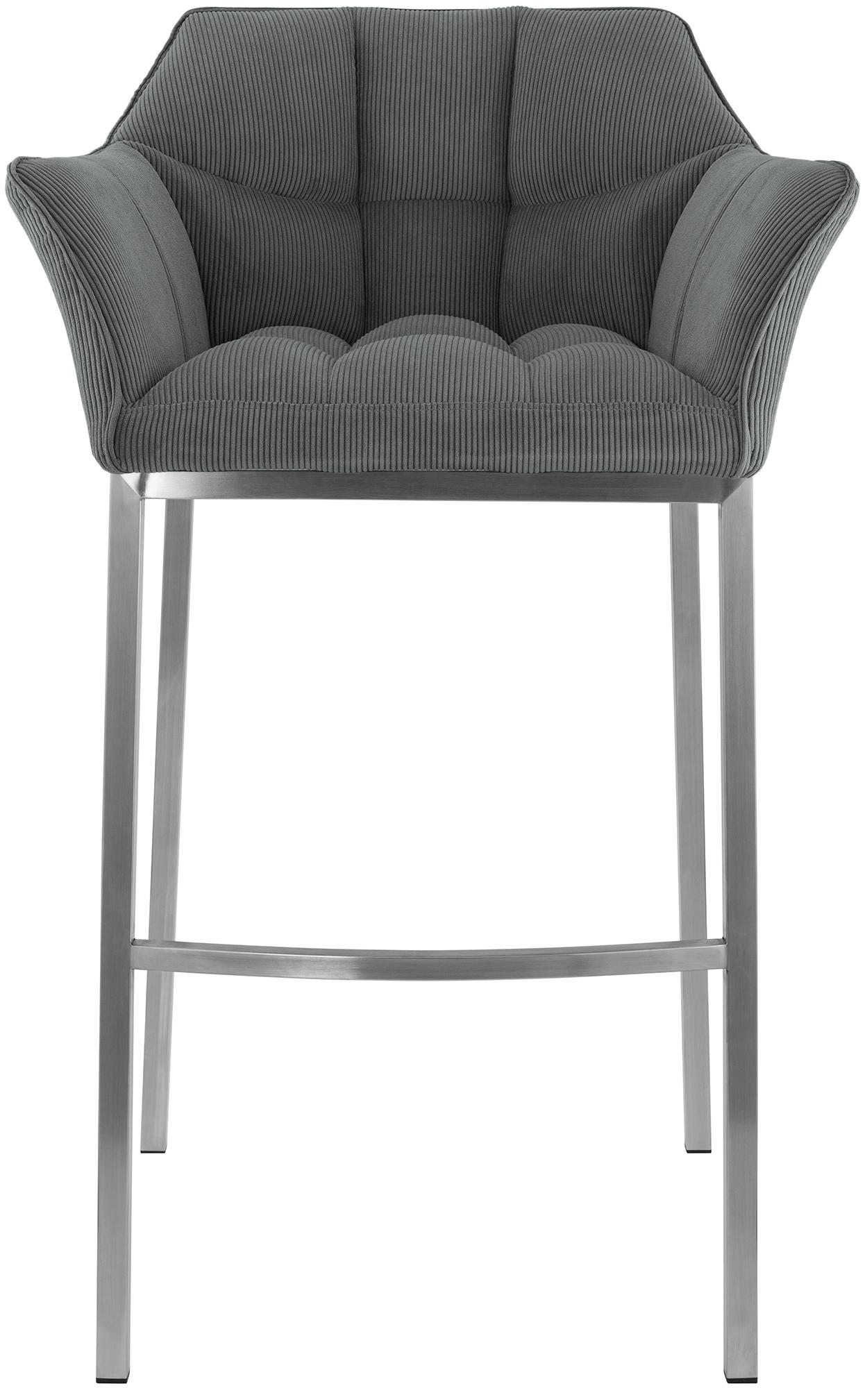 Barkruk Damaso Cord met Vierpootsframe