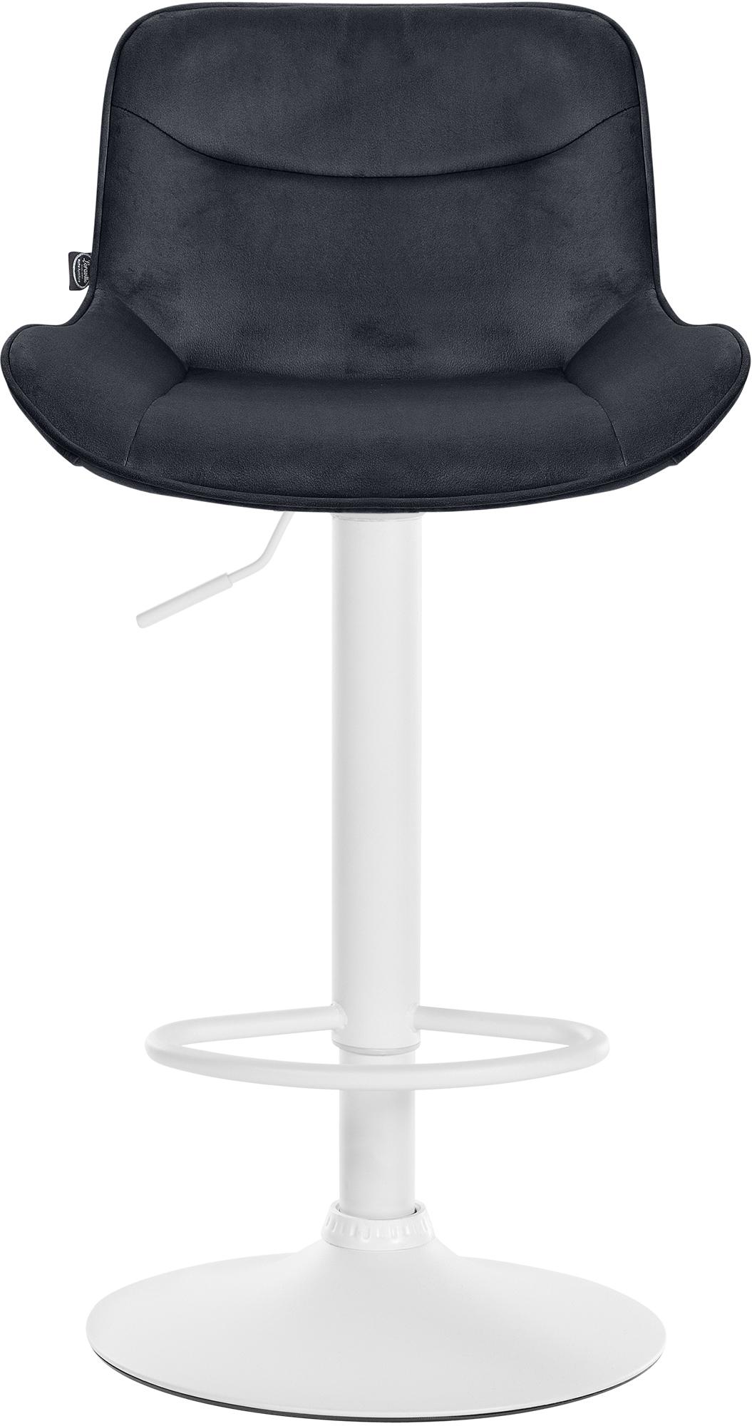Set van 2 barkrukken Vonore fluweel