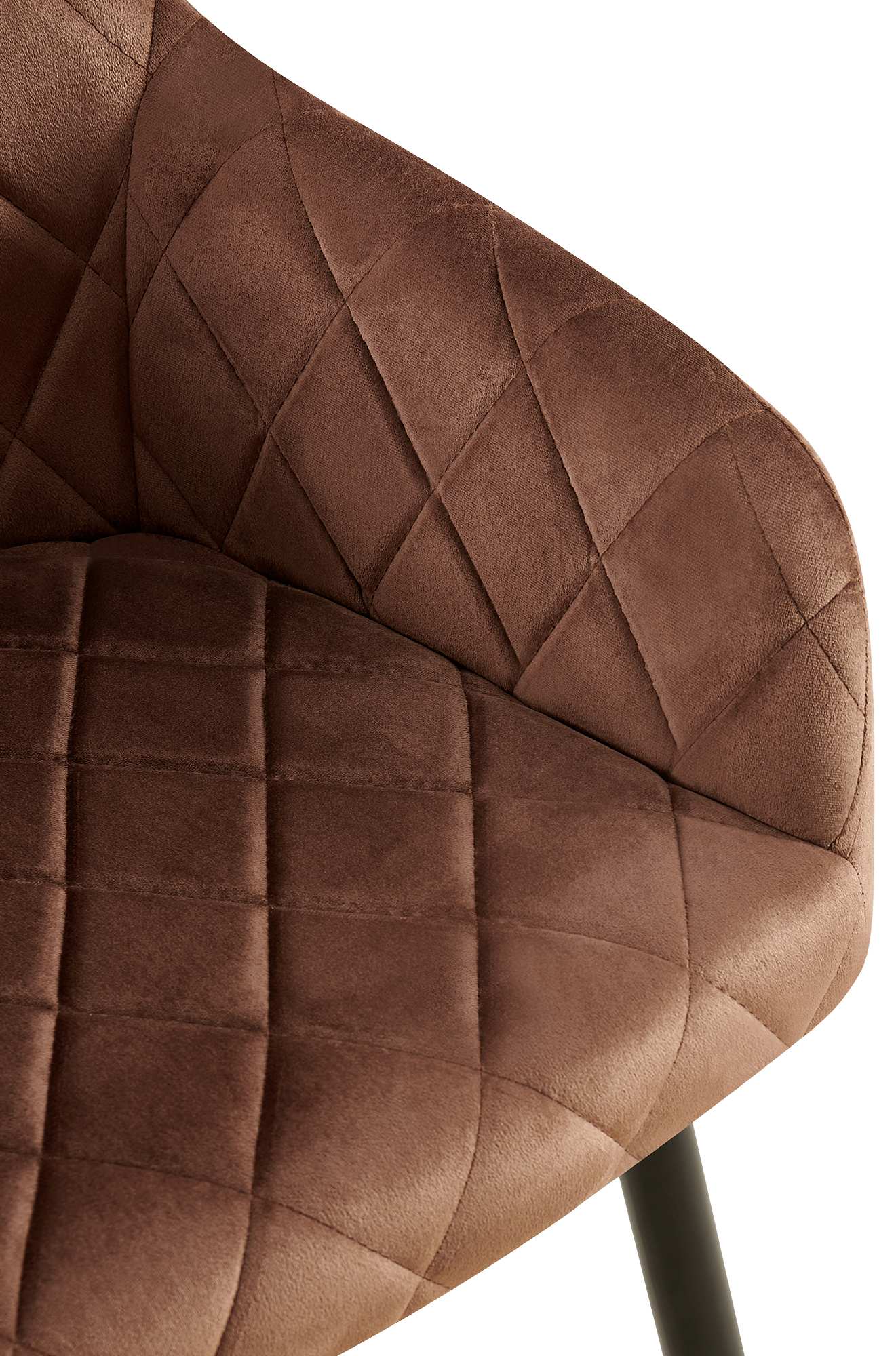 Set van 2 eetkamerstoelen Monett fluweel