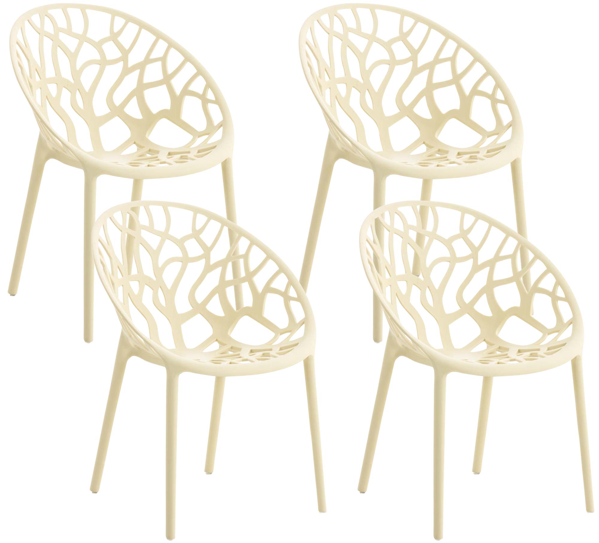 4-delige set tuinstoelen Hope