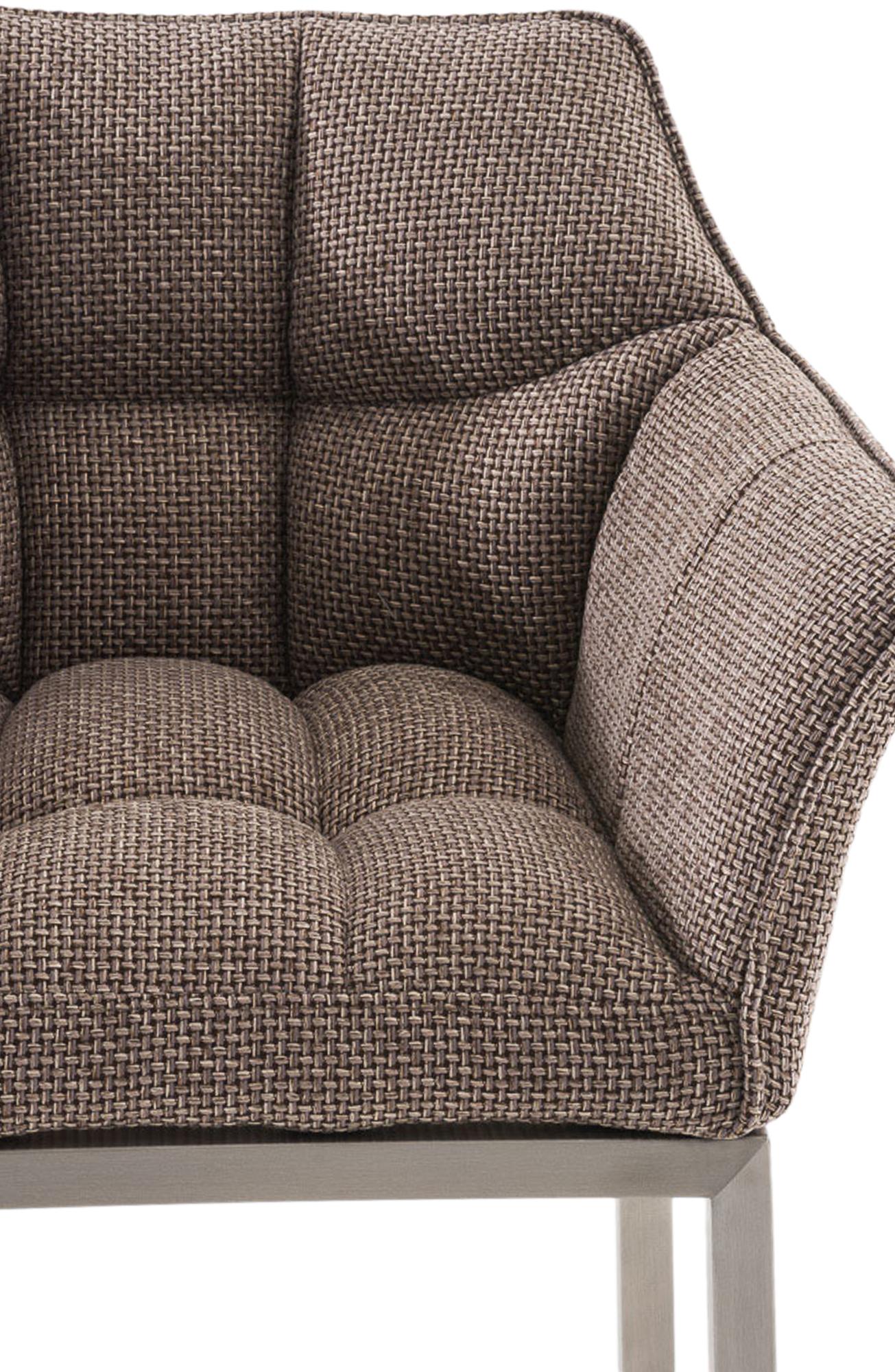 Barkruk Damaso Stof met Vierpootsframe