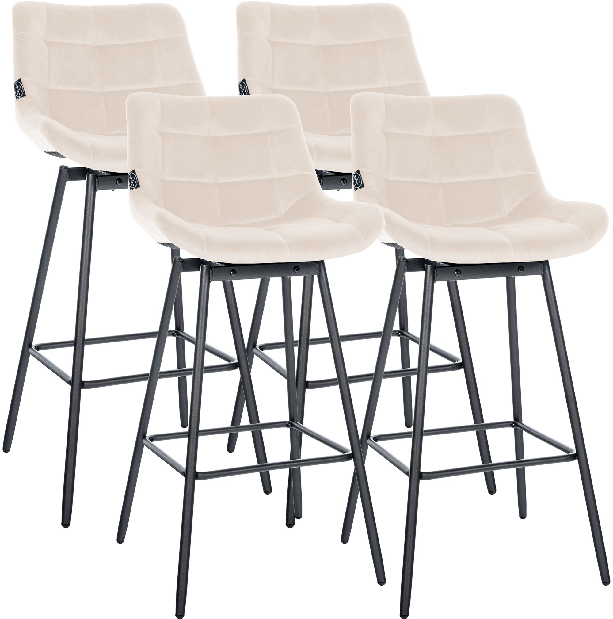 Set van 4 barkrukken Weston, draaibaar