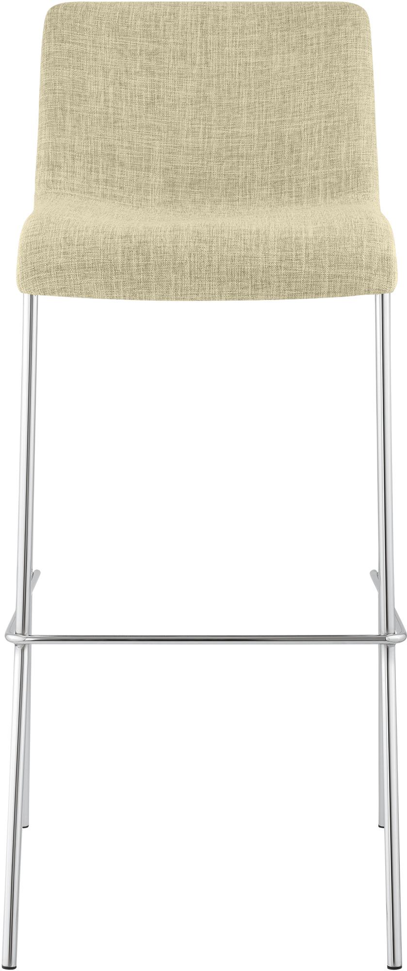 Set van 2 barstoelen Hover, stof, 4-poots onderstel